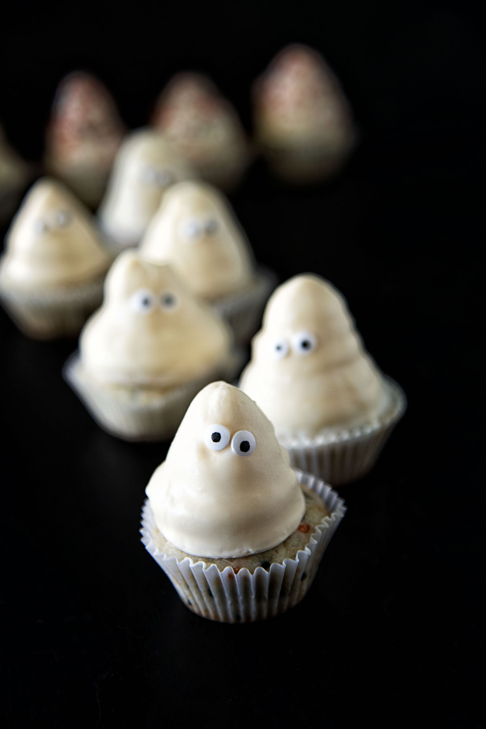 Ghost High Hat Cupcakes