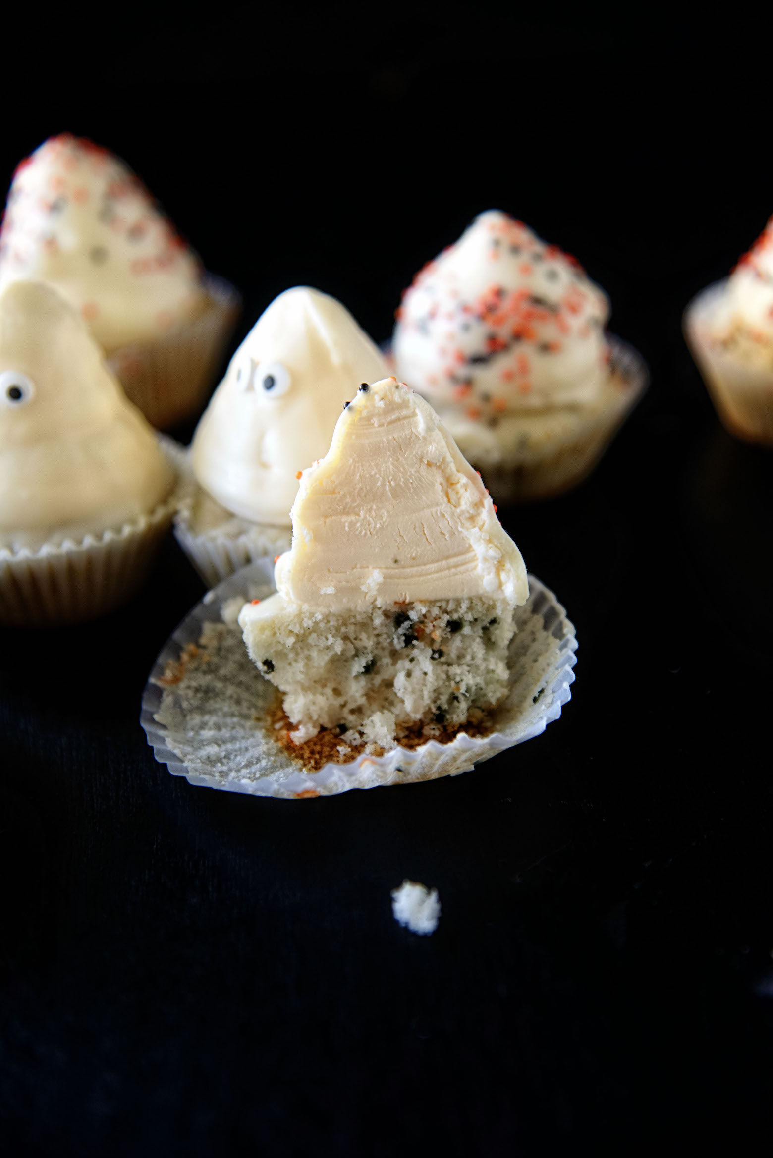 Ghost High Hat Cupcakes