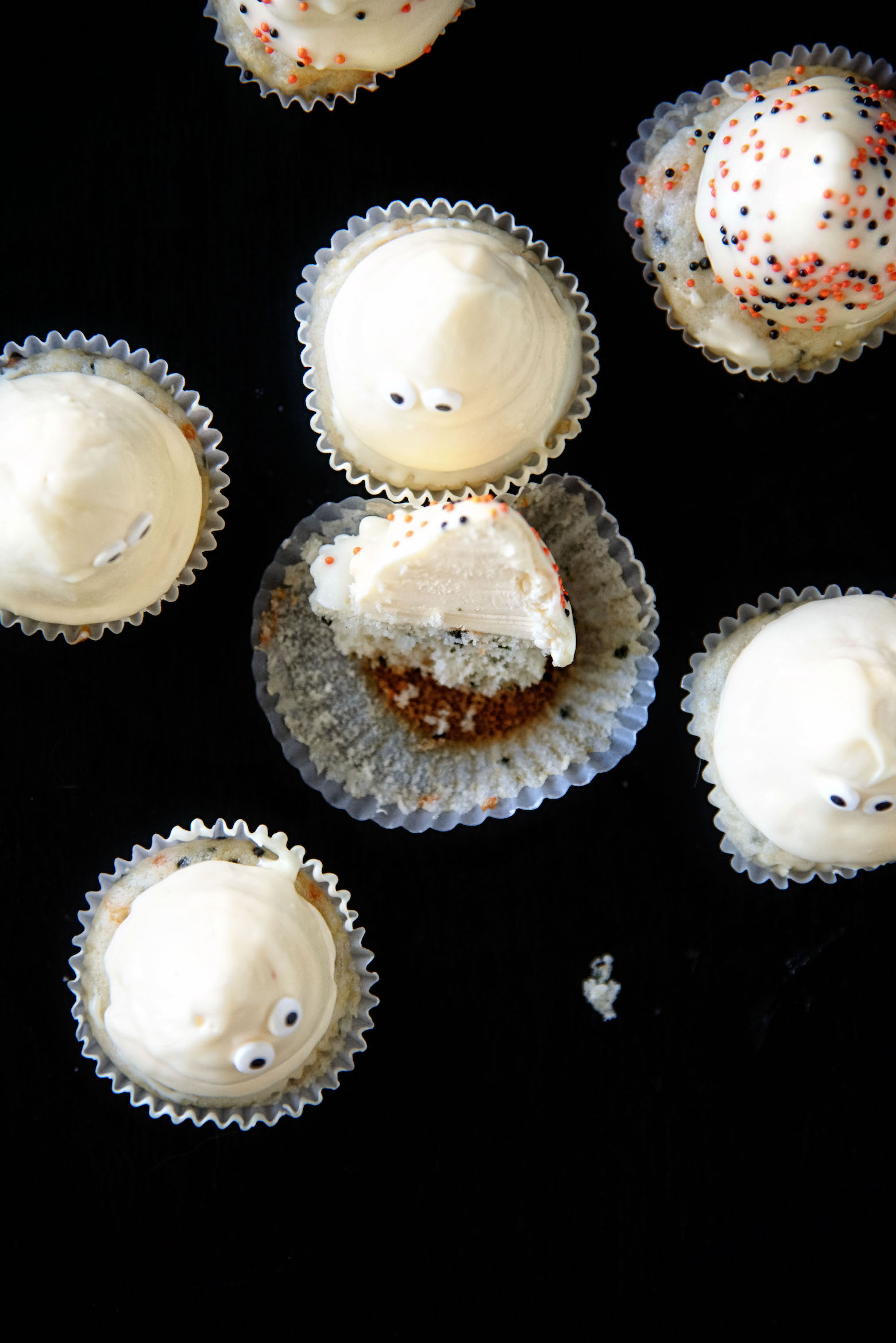 Ghost High Hat Cupcakes