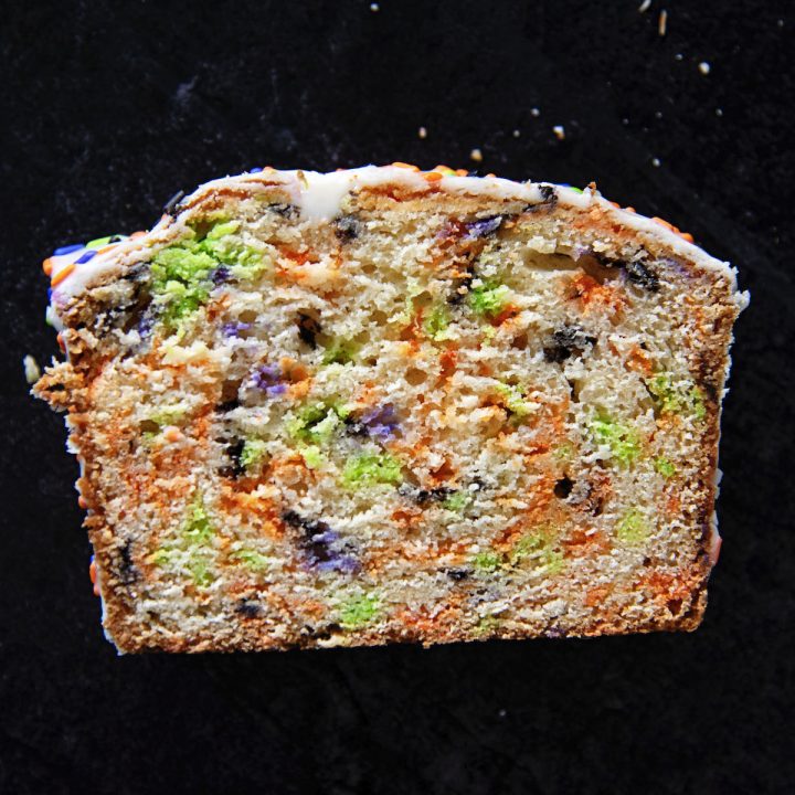 Halloween Vanilla Sprinkle Quick Bread