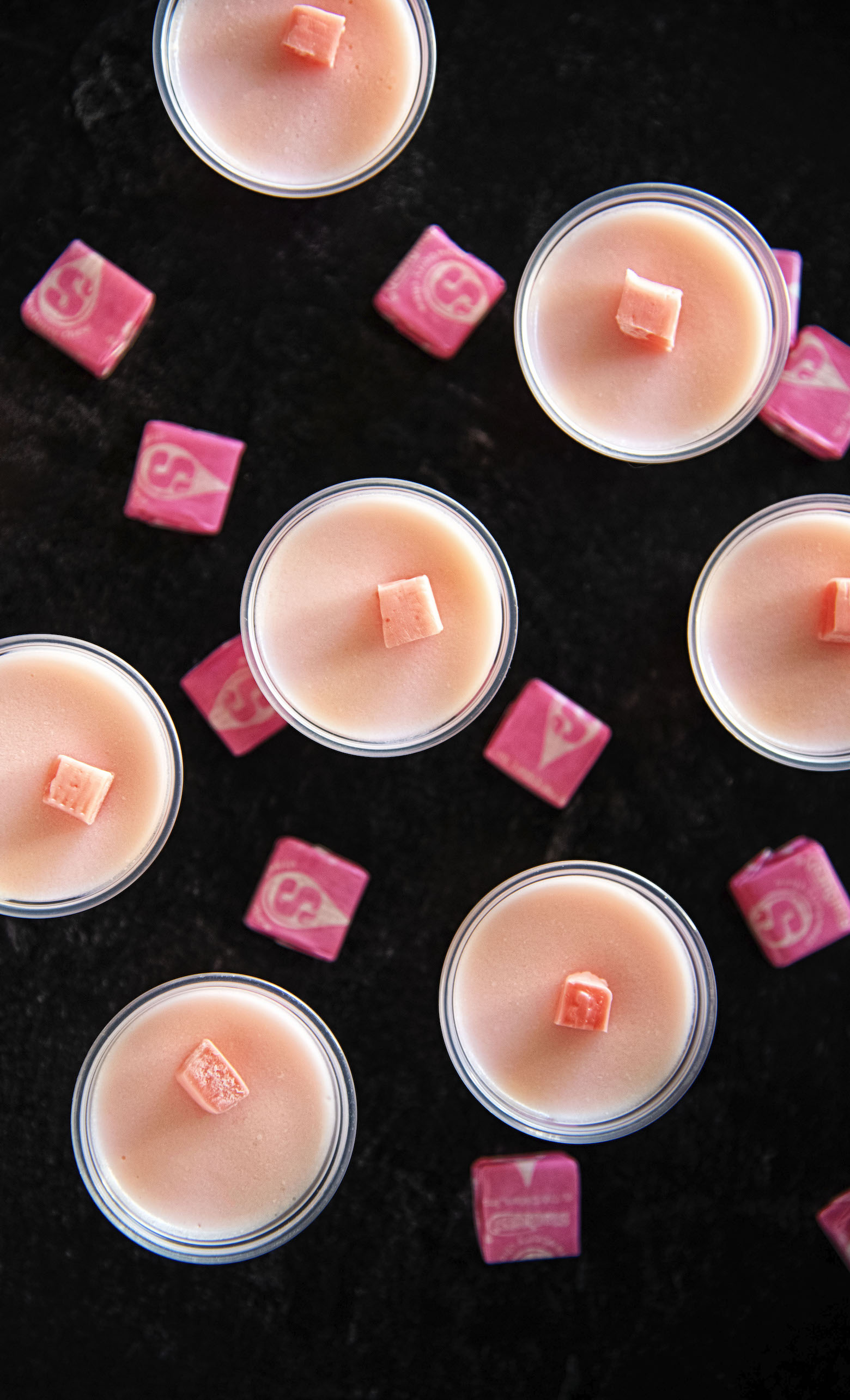 Pink Starburst Jell-O Shots 