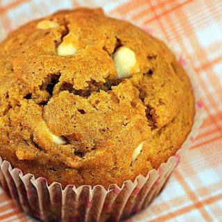 Pumpkin White Chocolate Chip Muffins