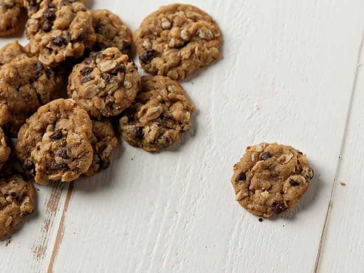 Small Batch Mini Oatmeal Chocolate Chip Cookies