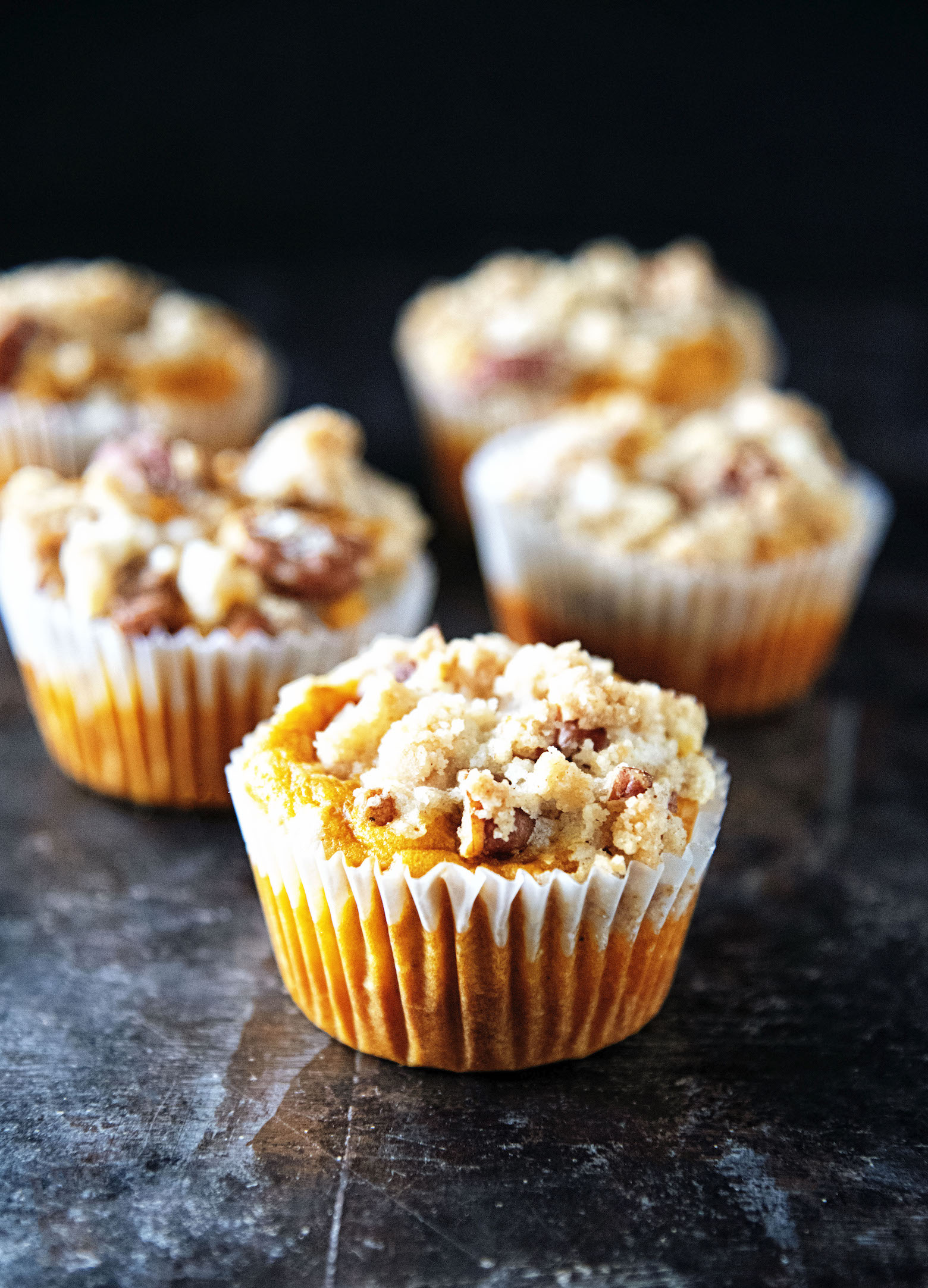 Sweet Potato Pecan Crumb Muffins 