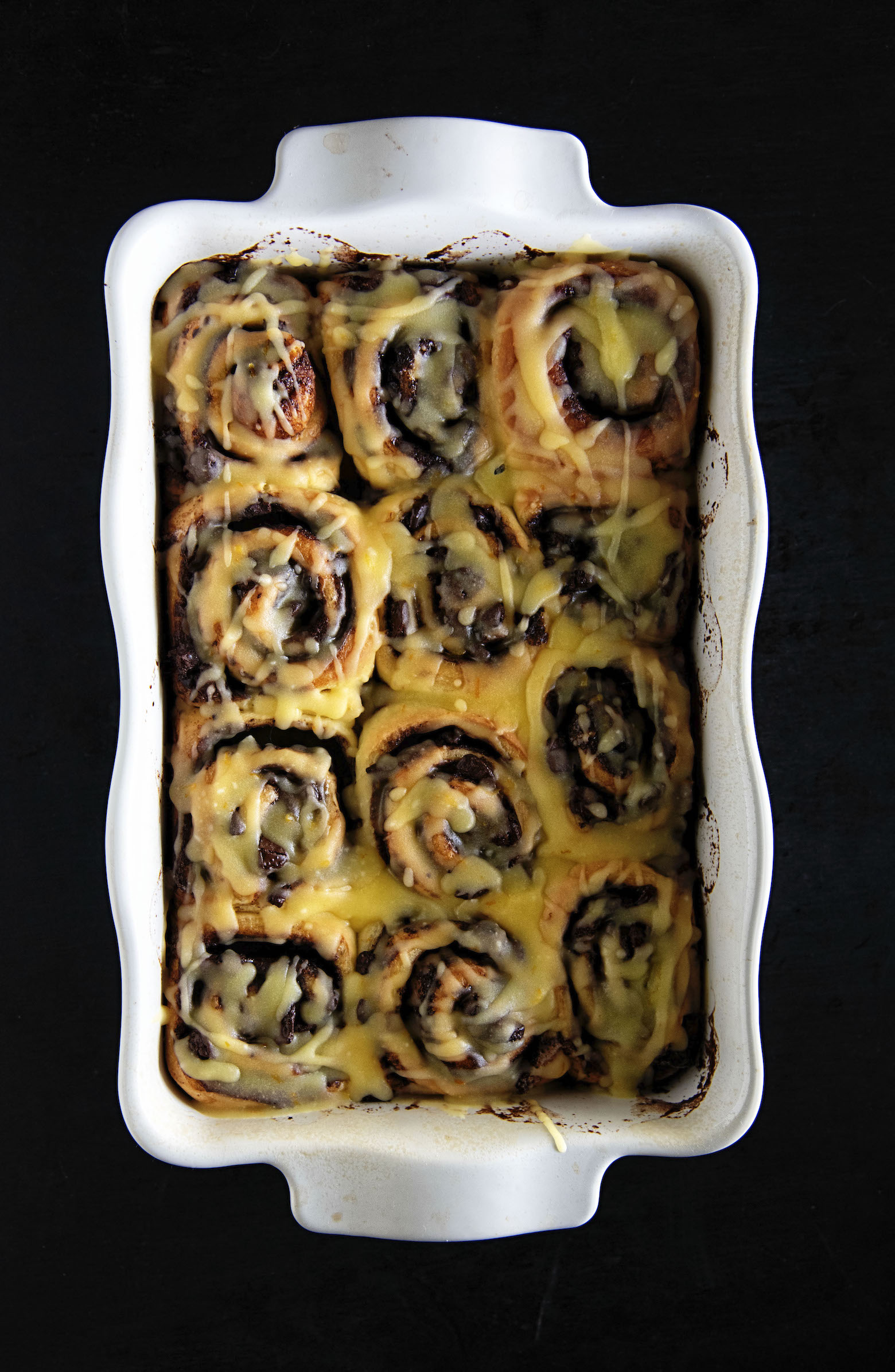 Chocolate Clementine Sweet Rolls 