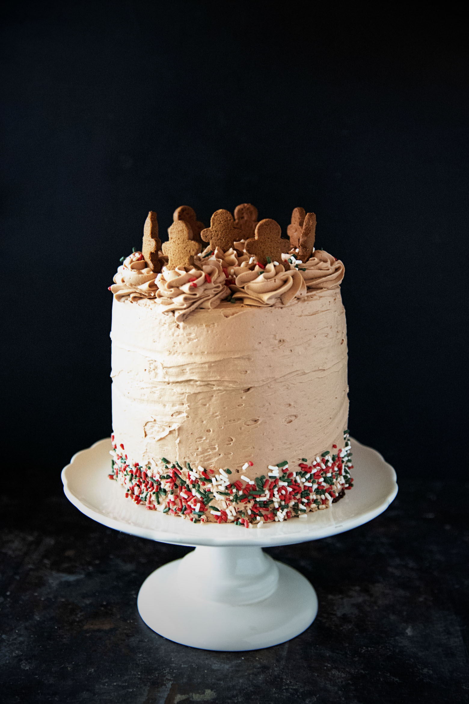 Chocolate Gingerbread Layer Cake