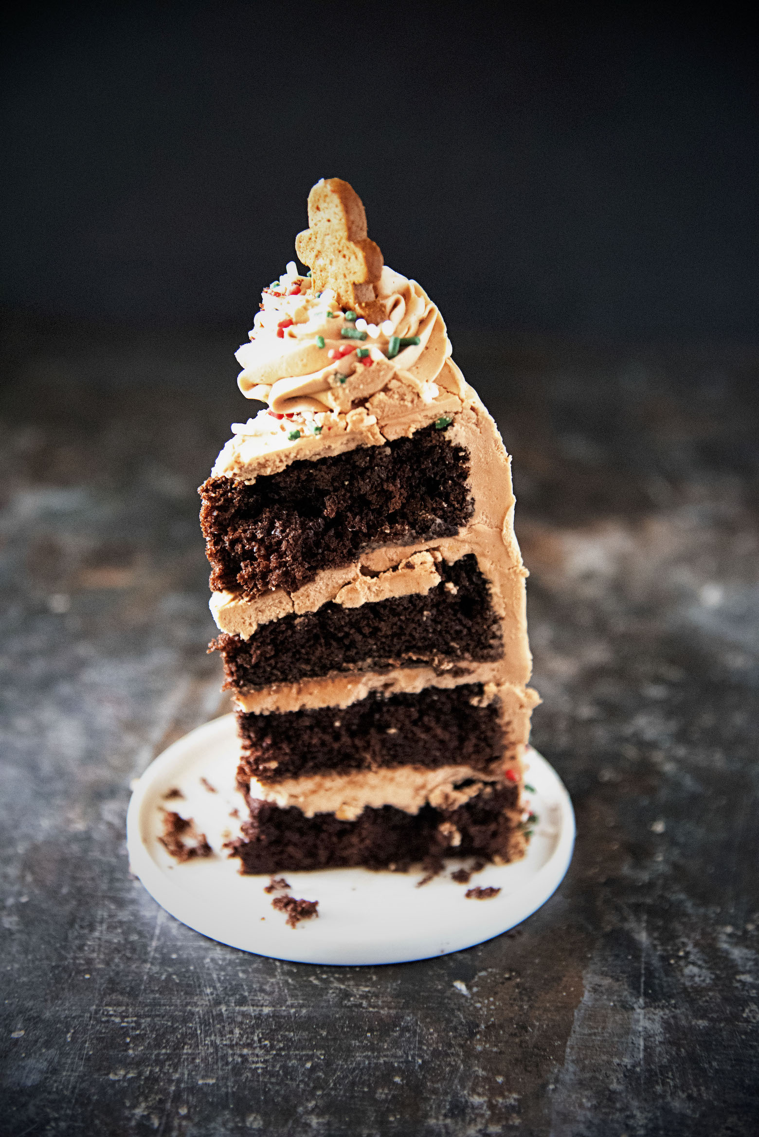 Chocolate Gingerbread Layer Cake 