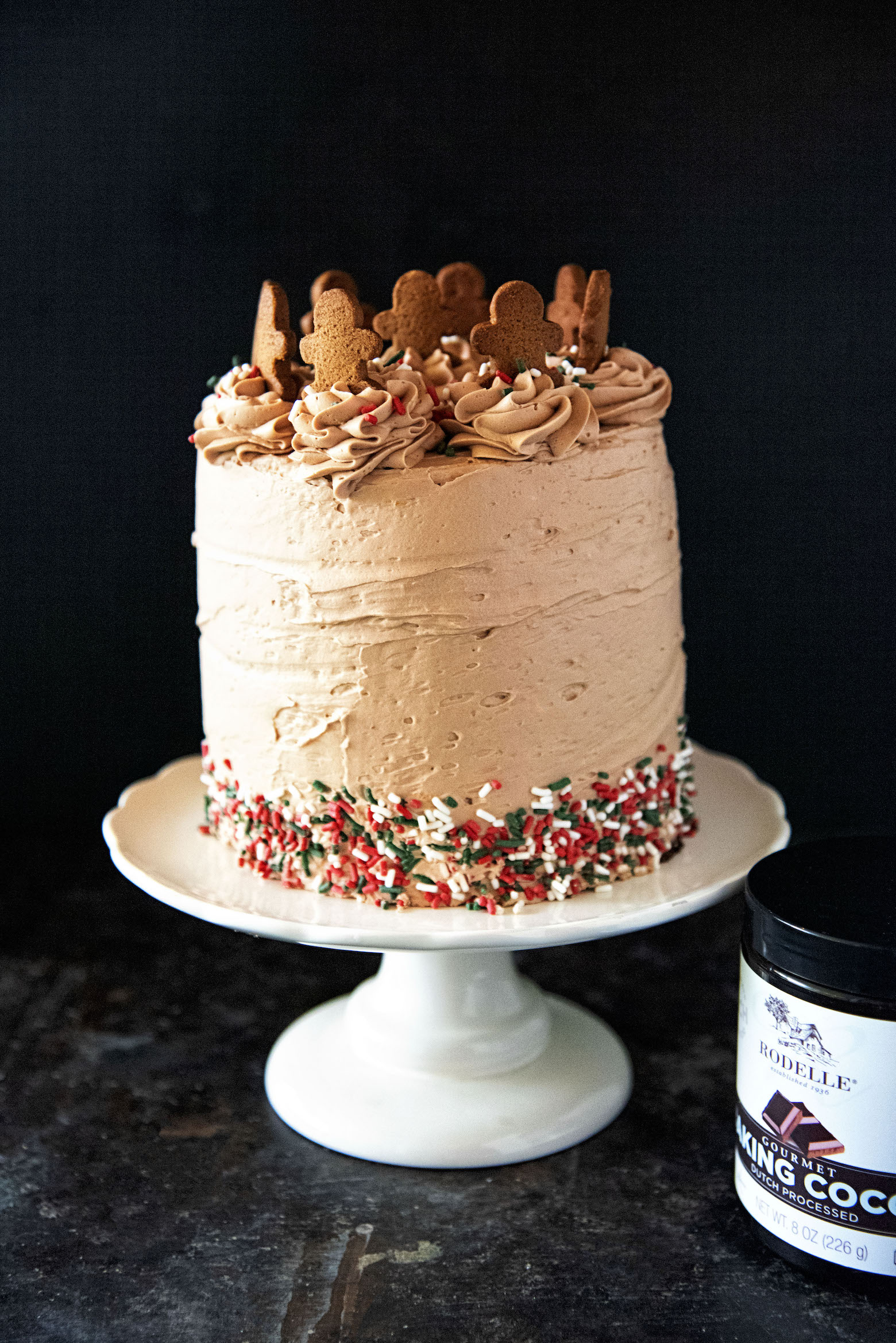 Chocolate Gingerbread Layer Cake 