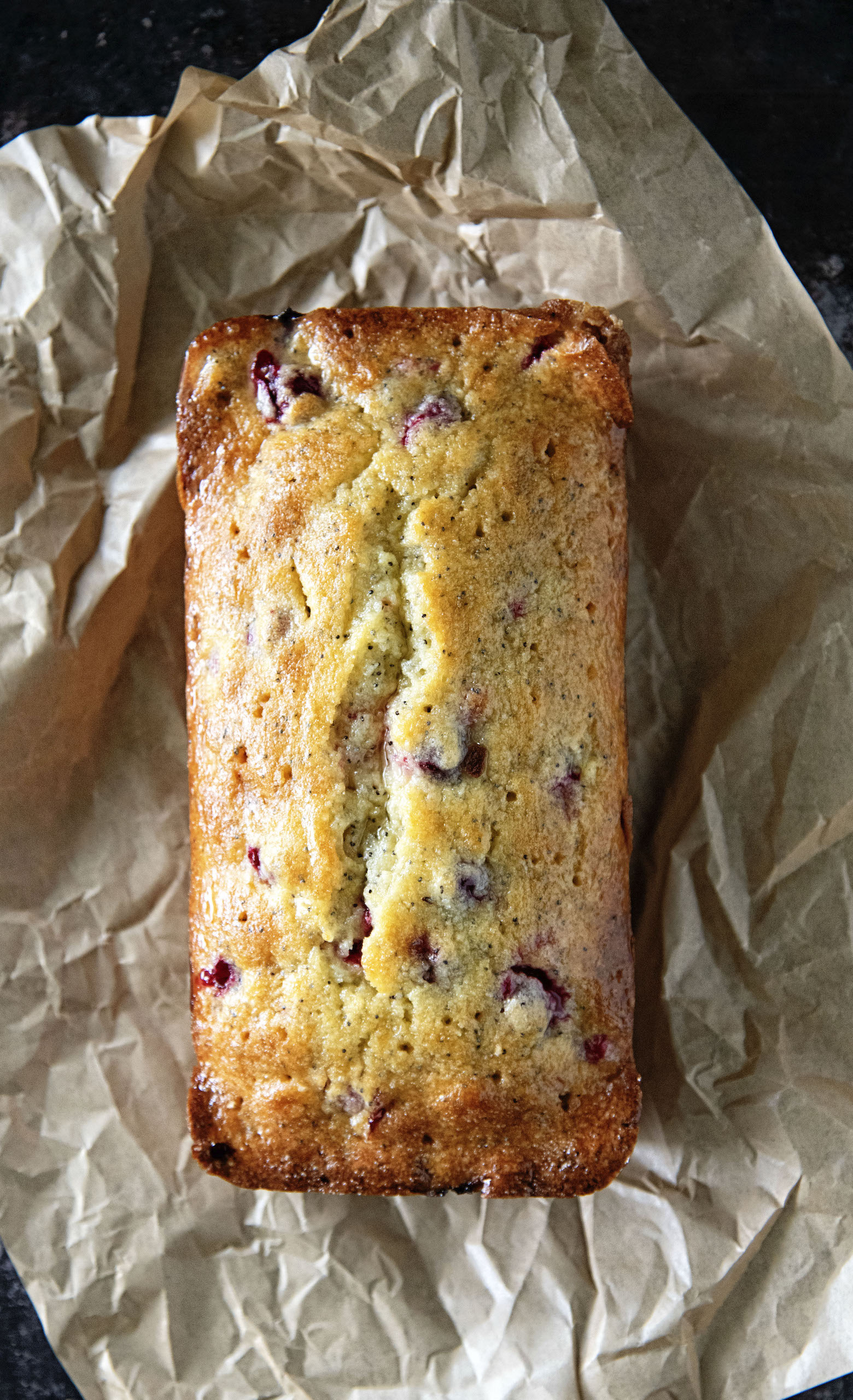Cranberry Lemon Poppyseed Loaf