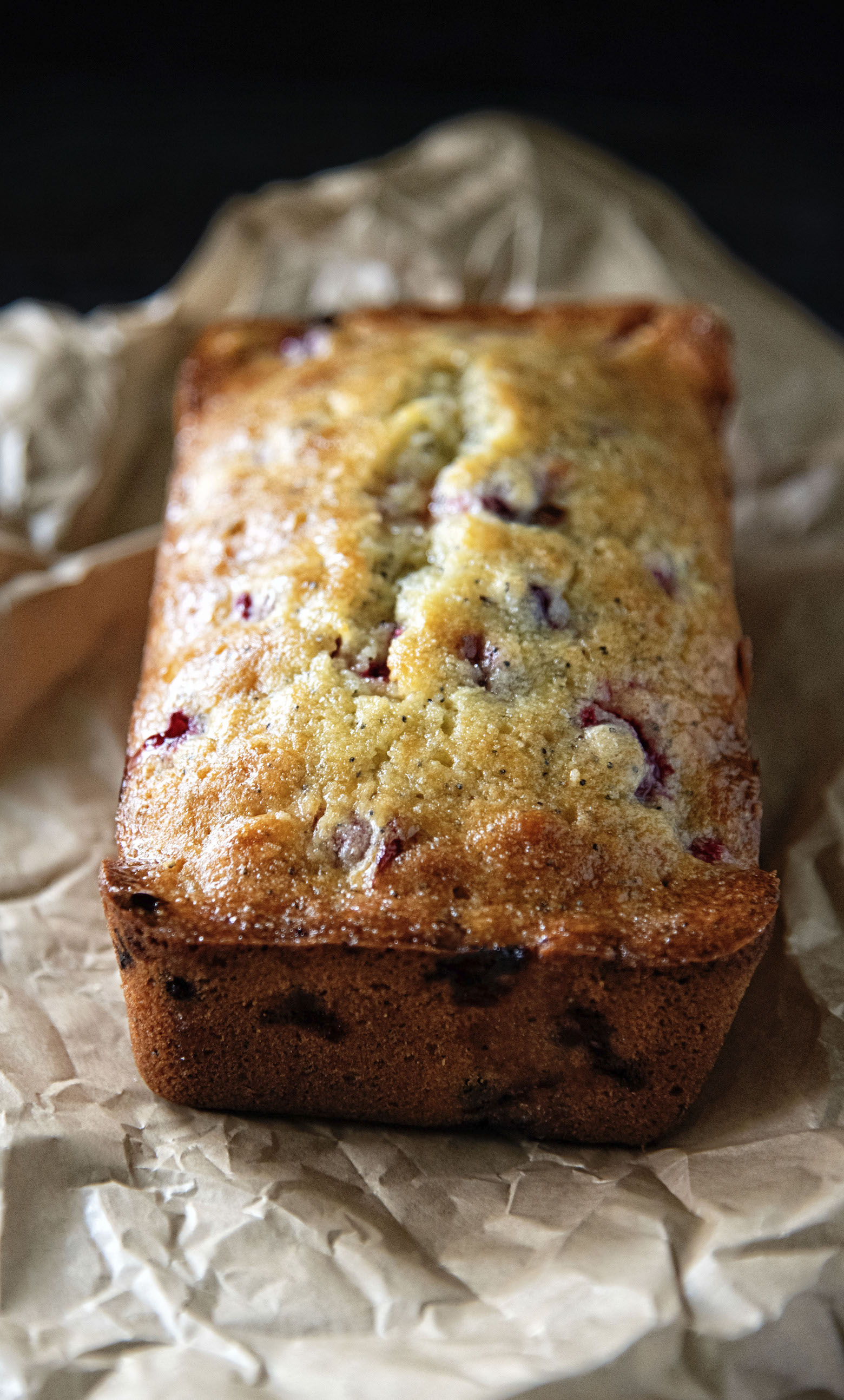 Cranberry Lemon Poppyseed Loaf