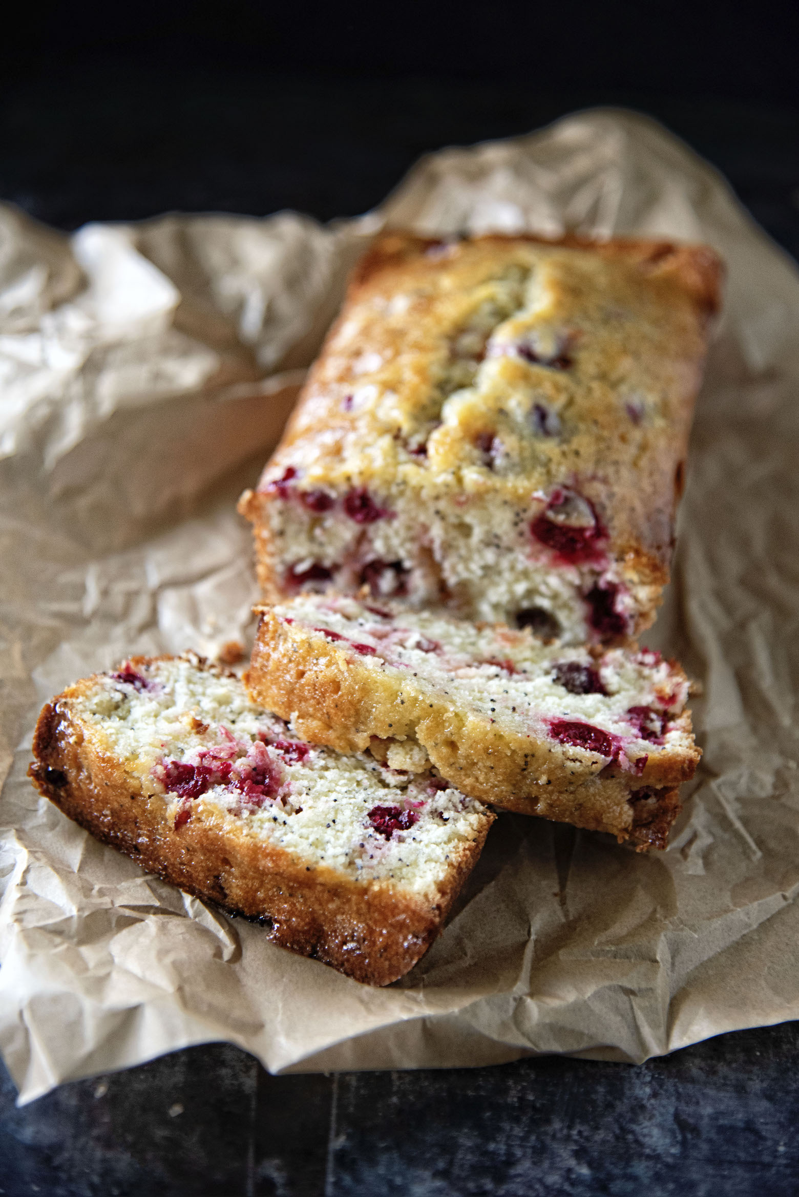 Cranberry Lemon Poppyseed Loaf