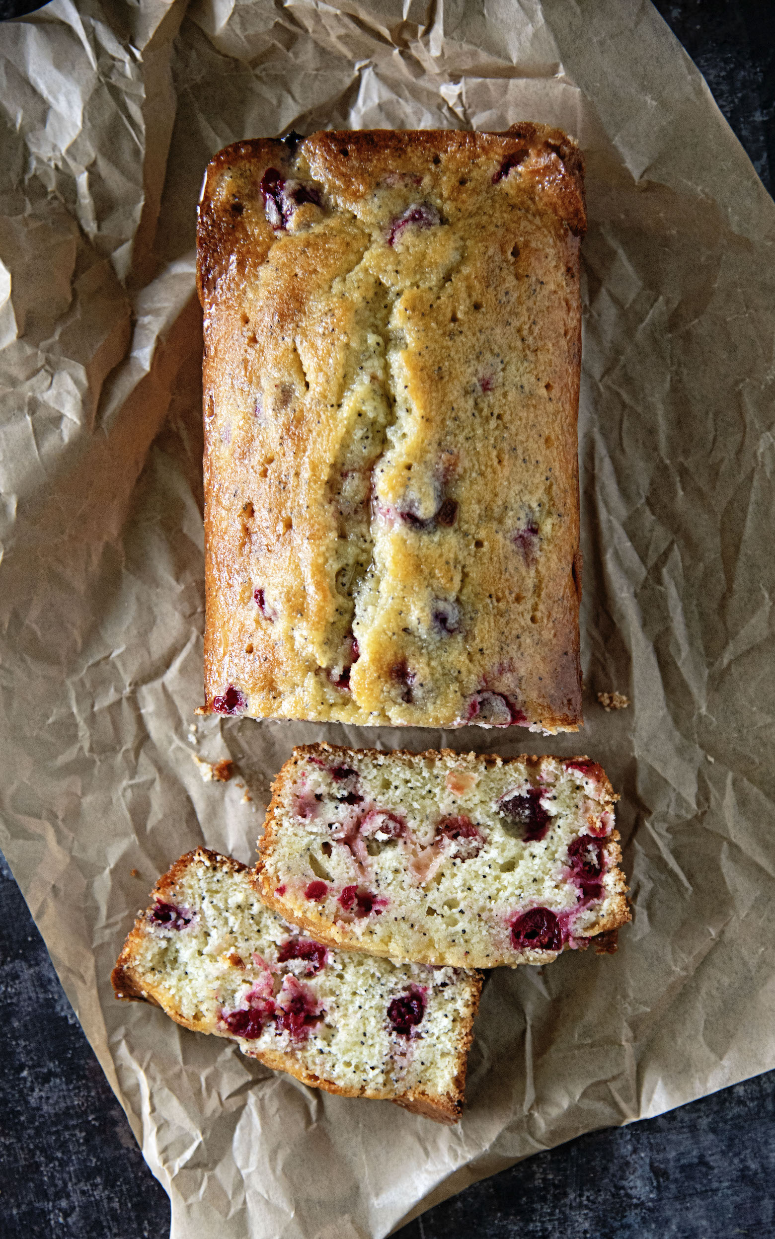 Cranberry Lemon Poppyseed Loaf