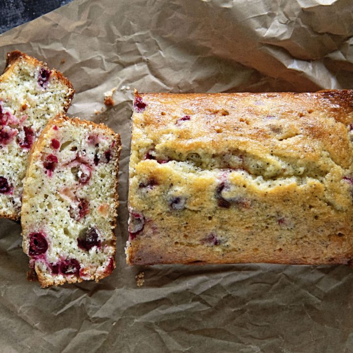 Cranberry Lemon Poppyseed Loaf