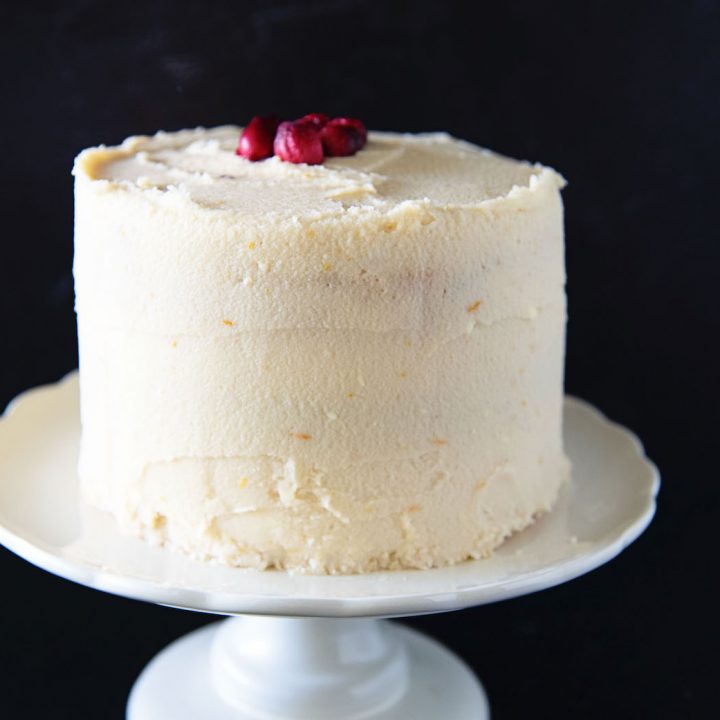 Cranberry Orange Layer Cake 