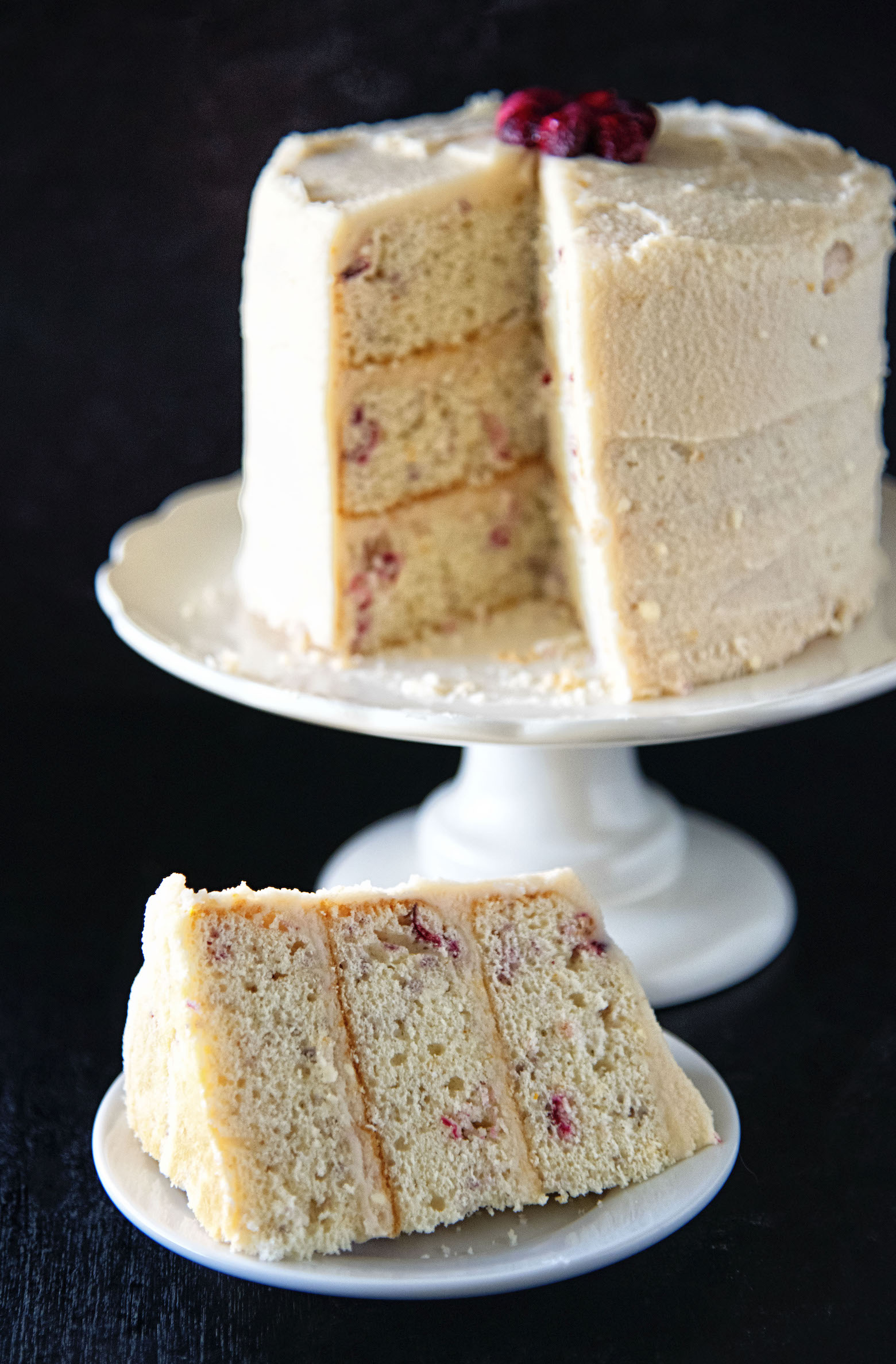 Cranberry Orange Layer Cake