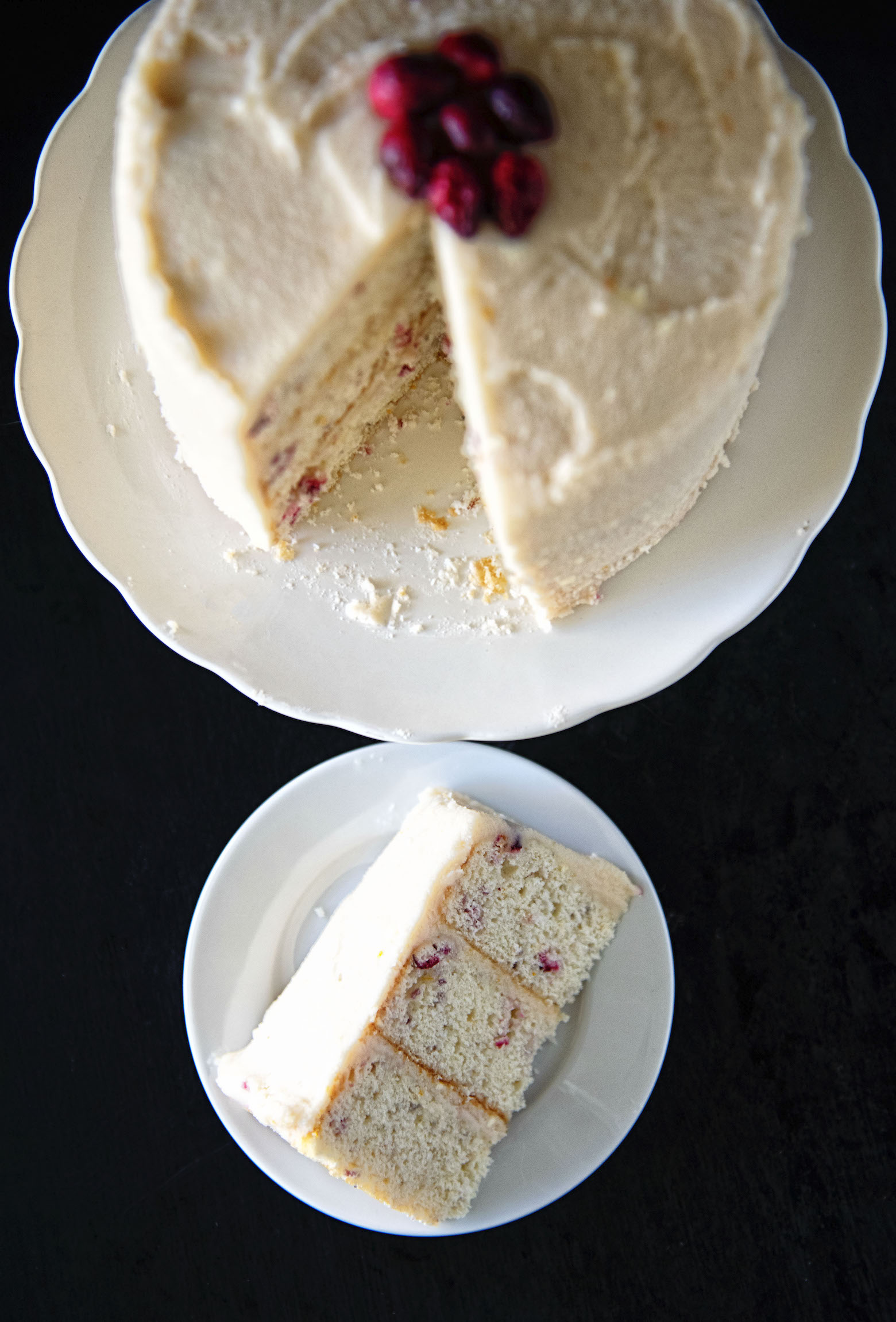 Cranberry Orange Layer Cake