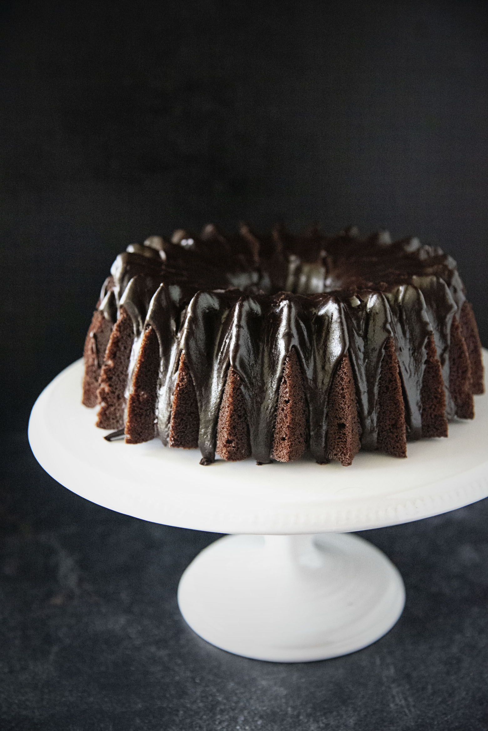 Eggnog Chocolate Fudge Bundt Cake