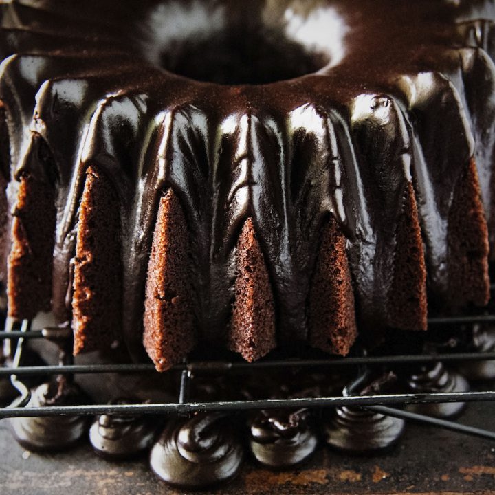 Eggnog Chocolate Fudge Bundt Cake