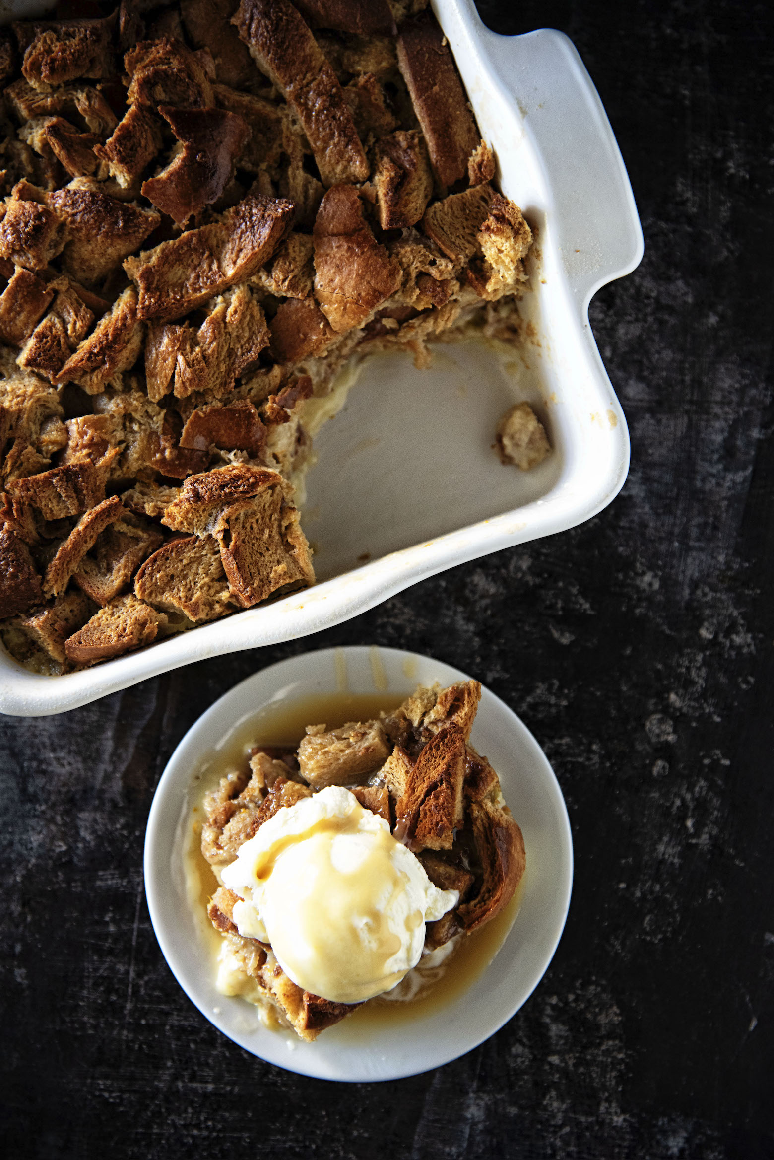 Molasses Spice Orange Bread Pudding