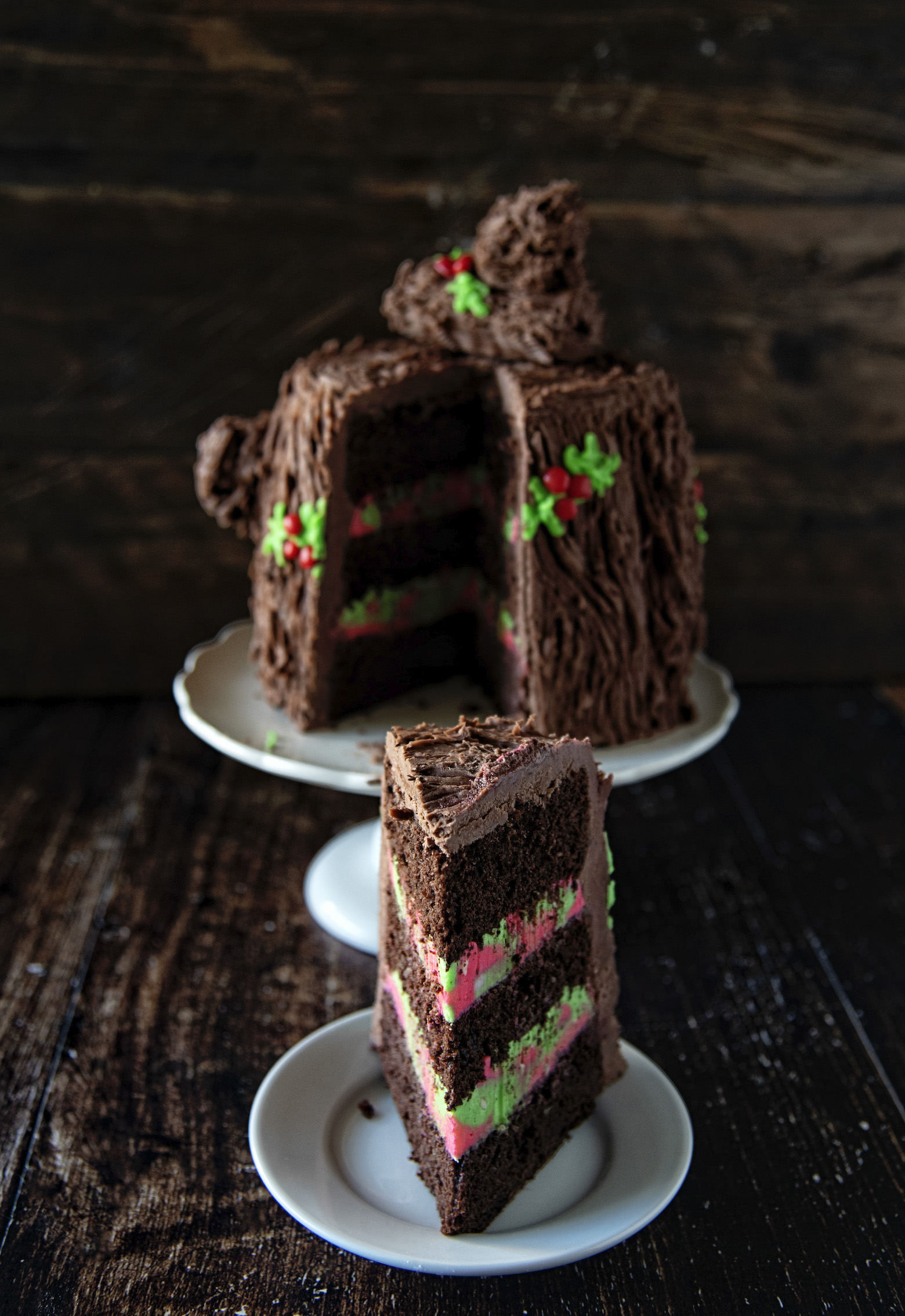 Yule Log Layer Cake