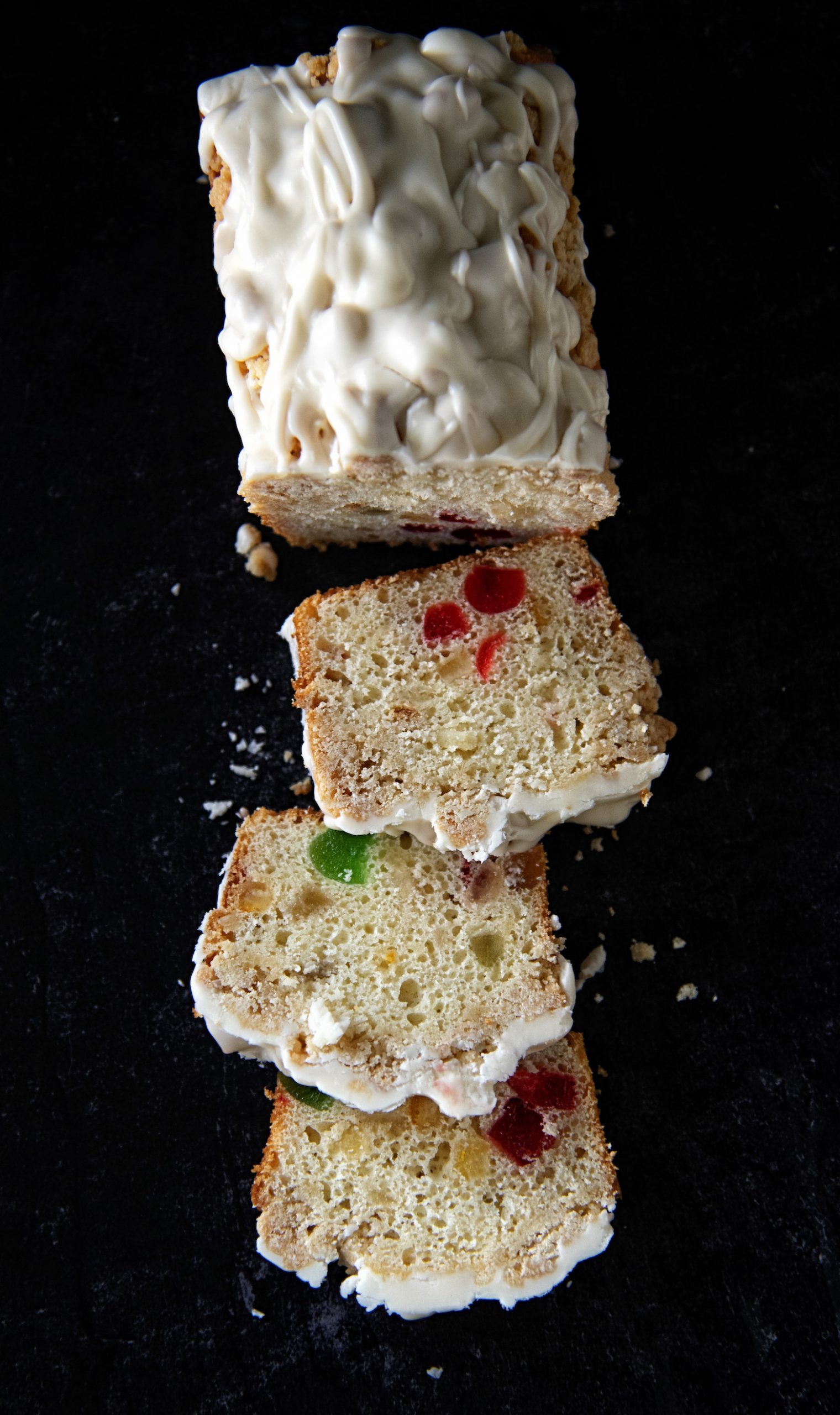 Bourbon Fruitcake Crumb Cake