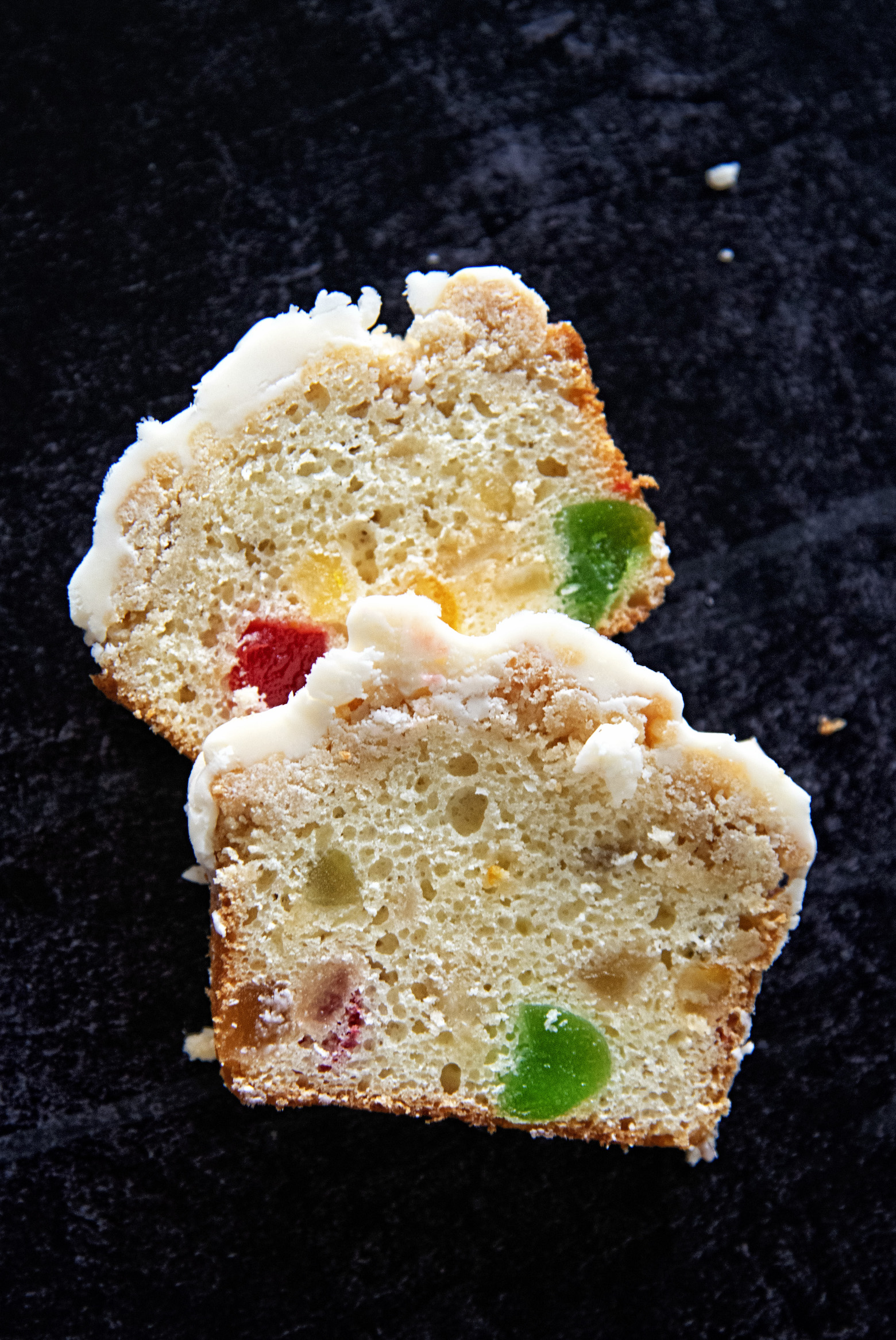 Bourbon Fruitcake Crumb Cake 