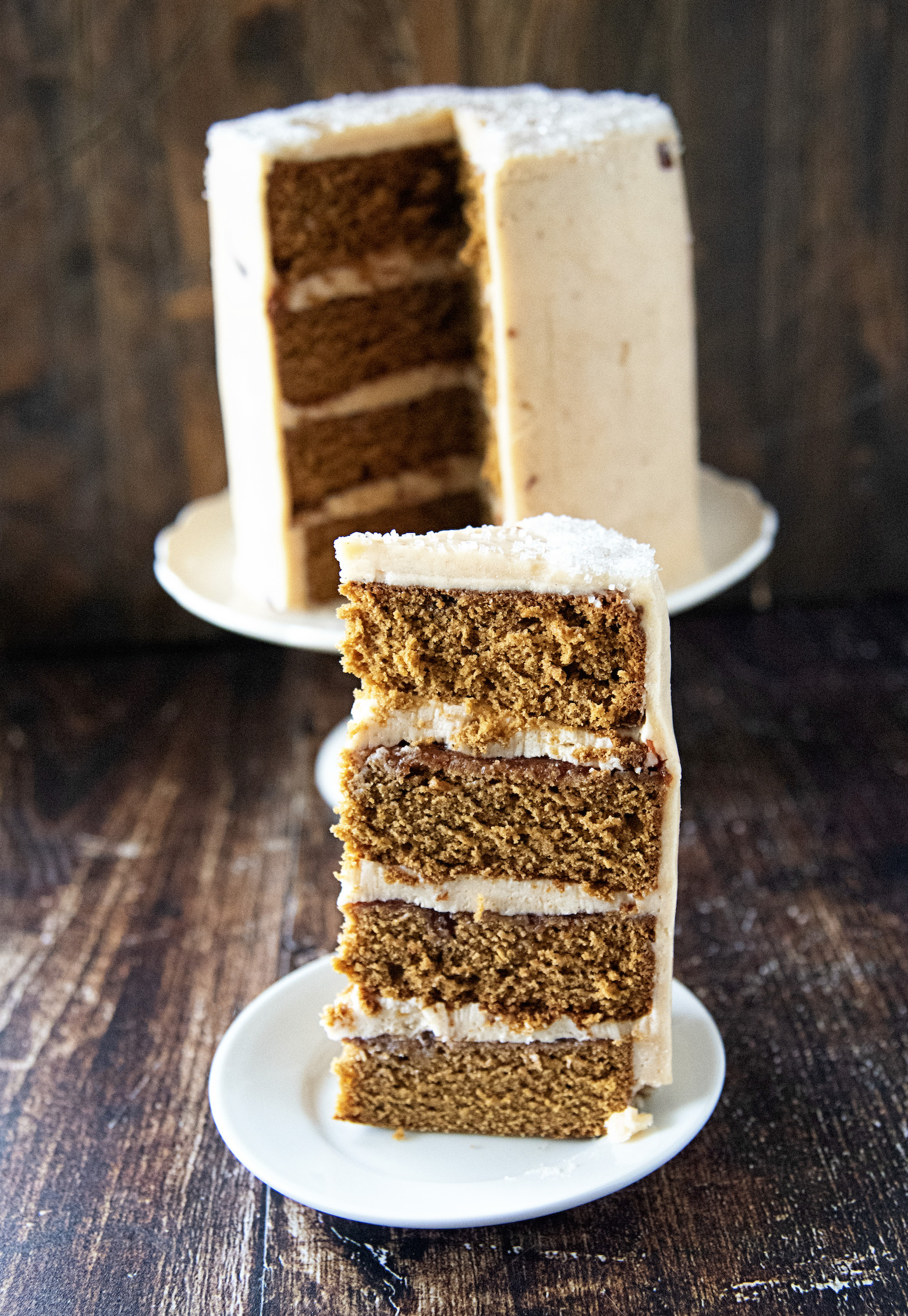 Gingerbread Sugar Plum Layer Cake 