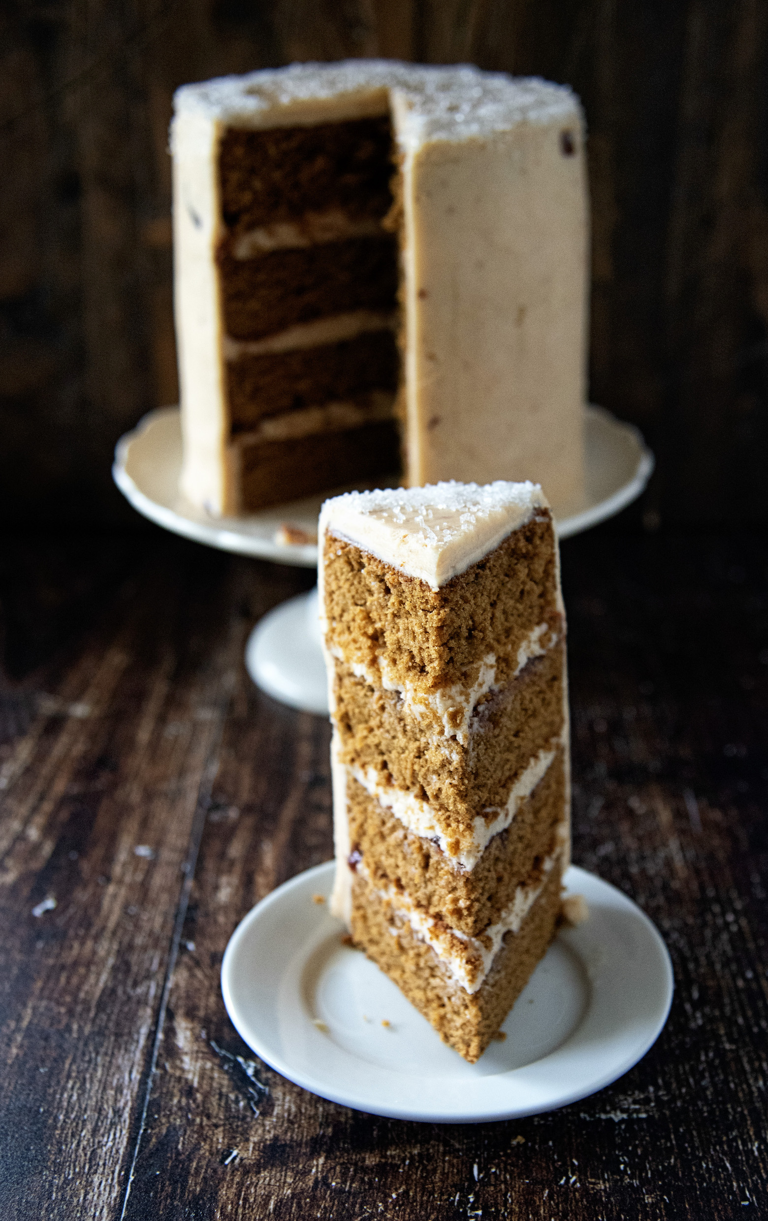 Gingerbread Sugar Plum Layer Cake 