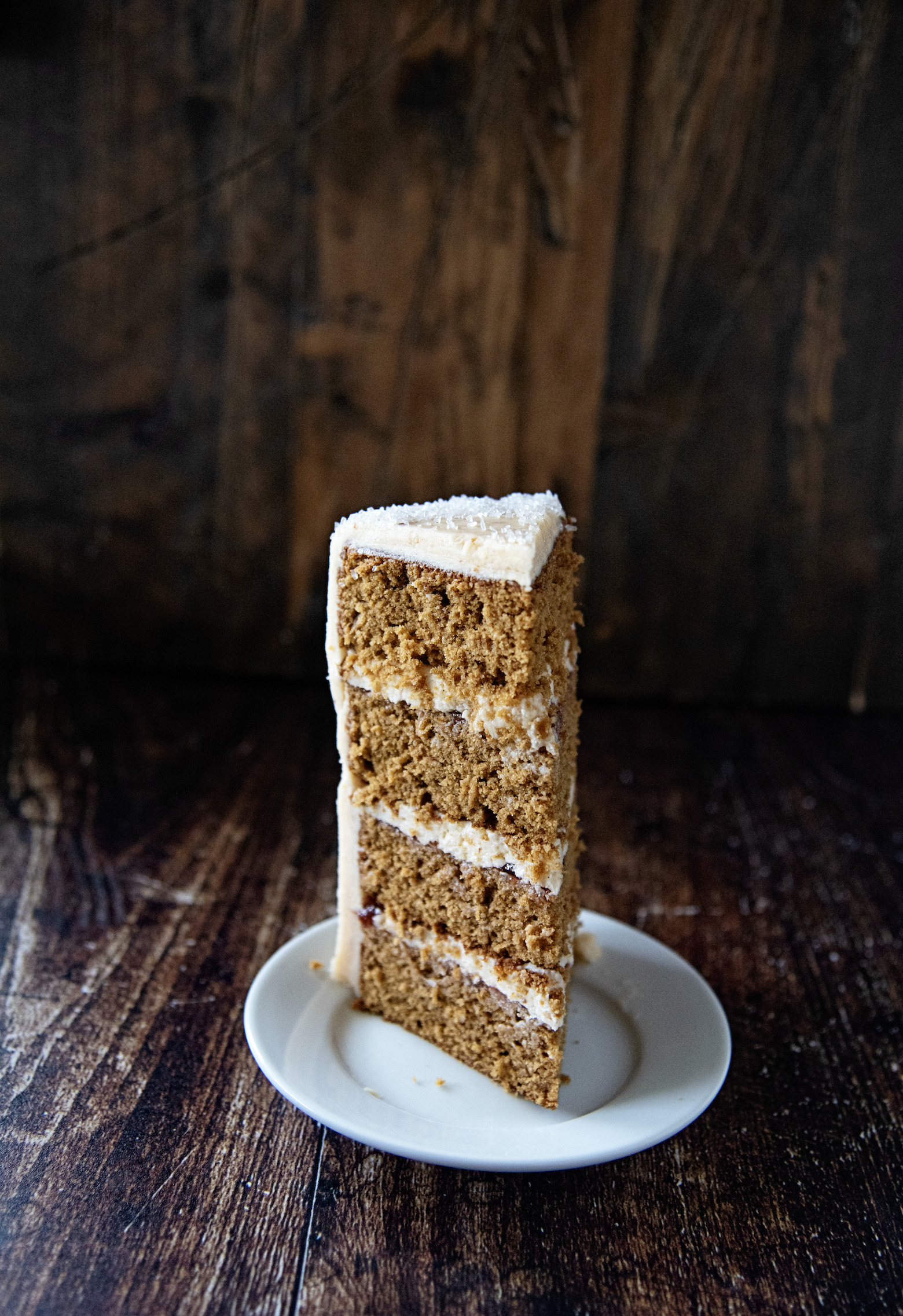 Gingerbread Sugar Plum Layer Cake 