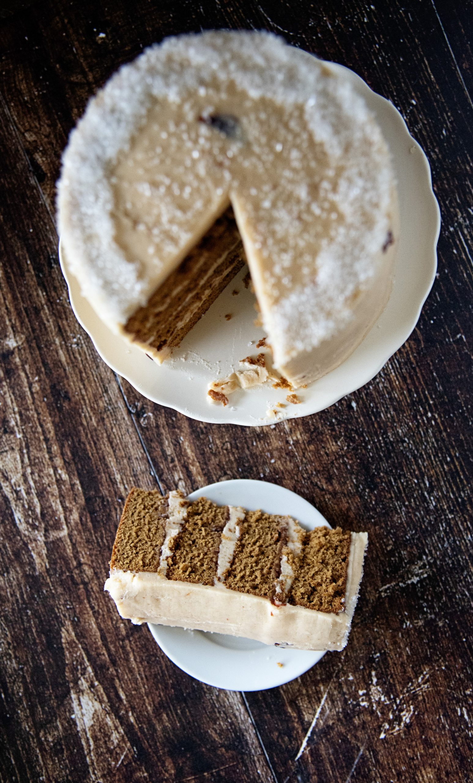 Gingerbread Sugar Plum Layer Cake 