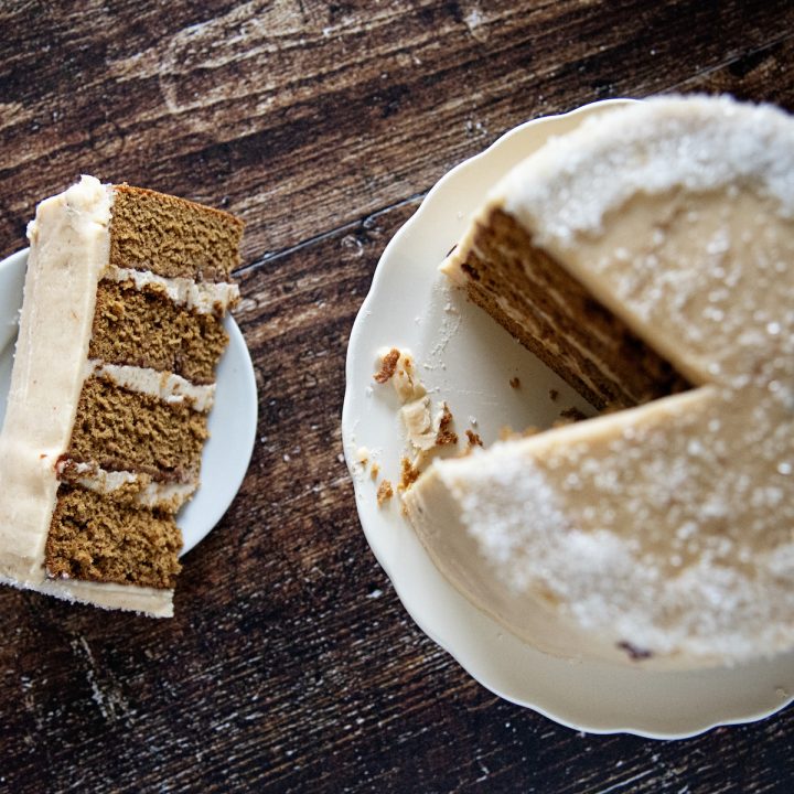 Gingerbread Sugar Plum Layer Cake