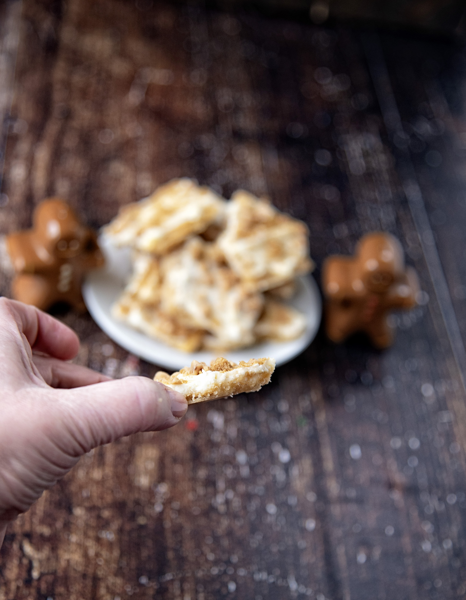 Gingersnap White Chocolate Cracker Toffee