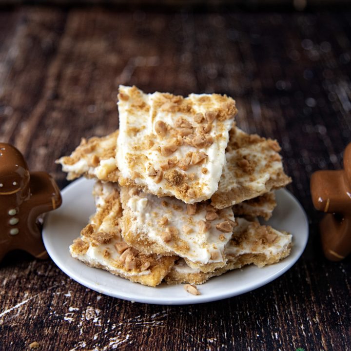 Gingersnap White Chocolate Cracker Toffee