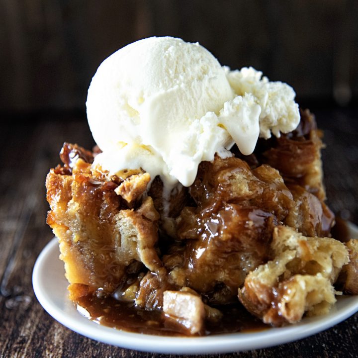 Honey Pear Ginger Bread Pudding