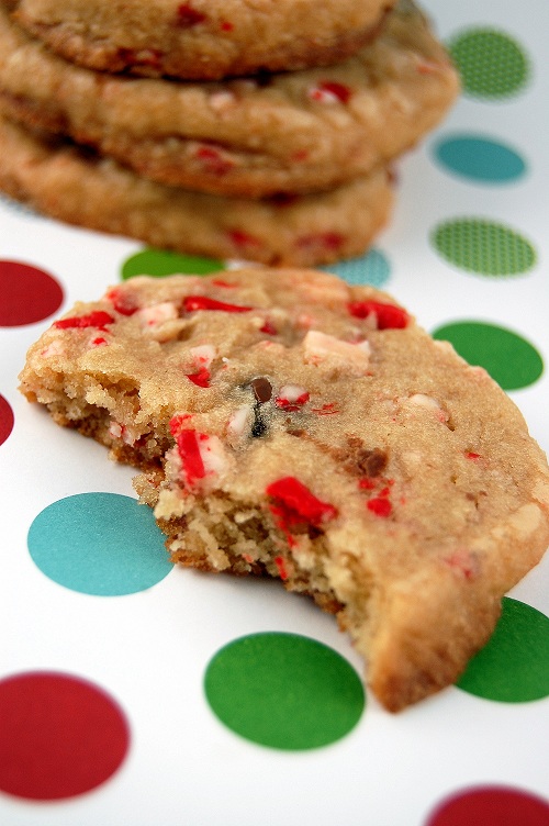 Peppermint Crunch-Milk Chocolate Chip Cookies