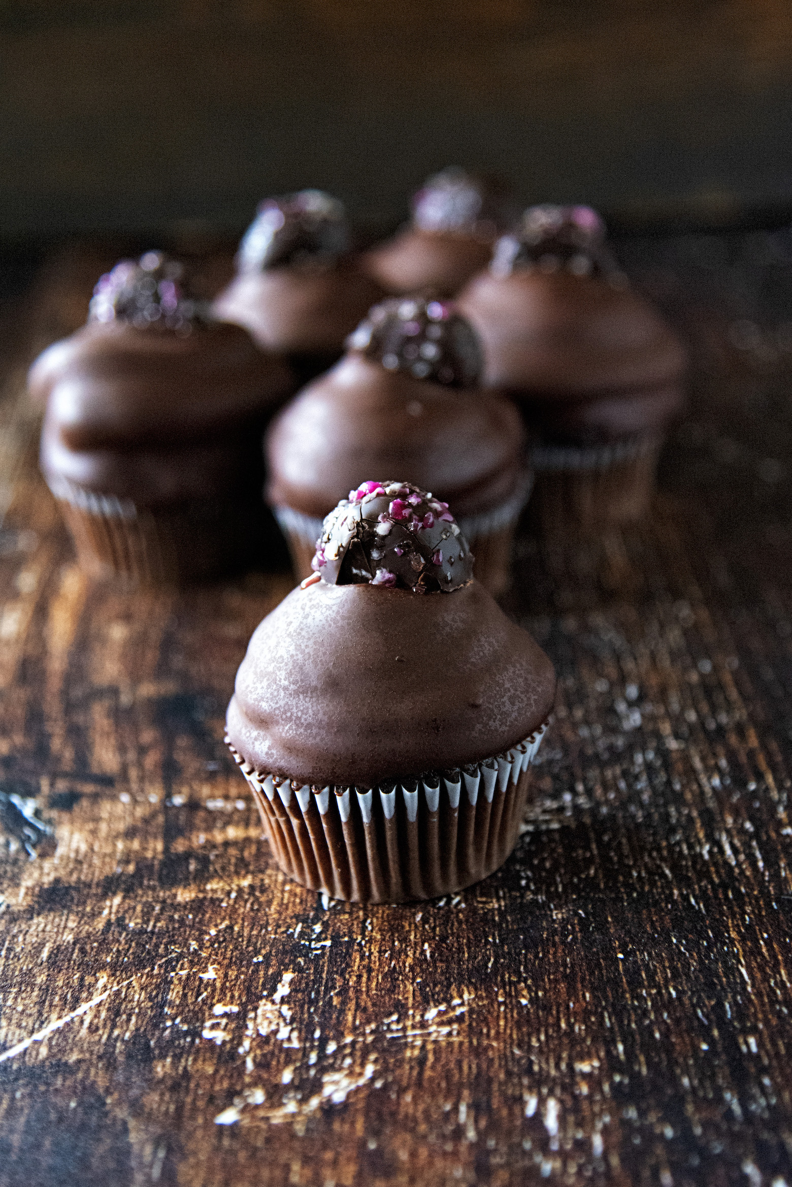 Peppermint Mocha Latte Cupcakes