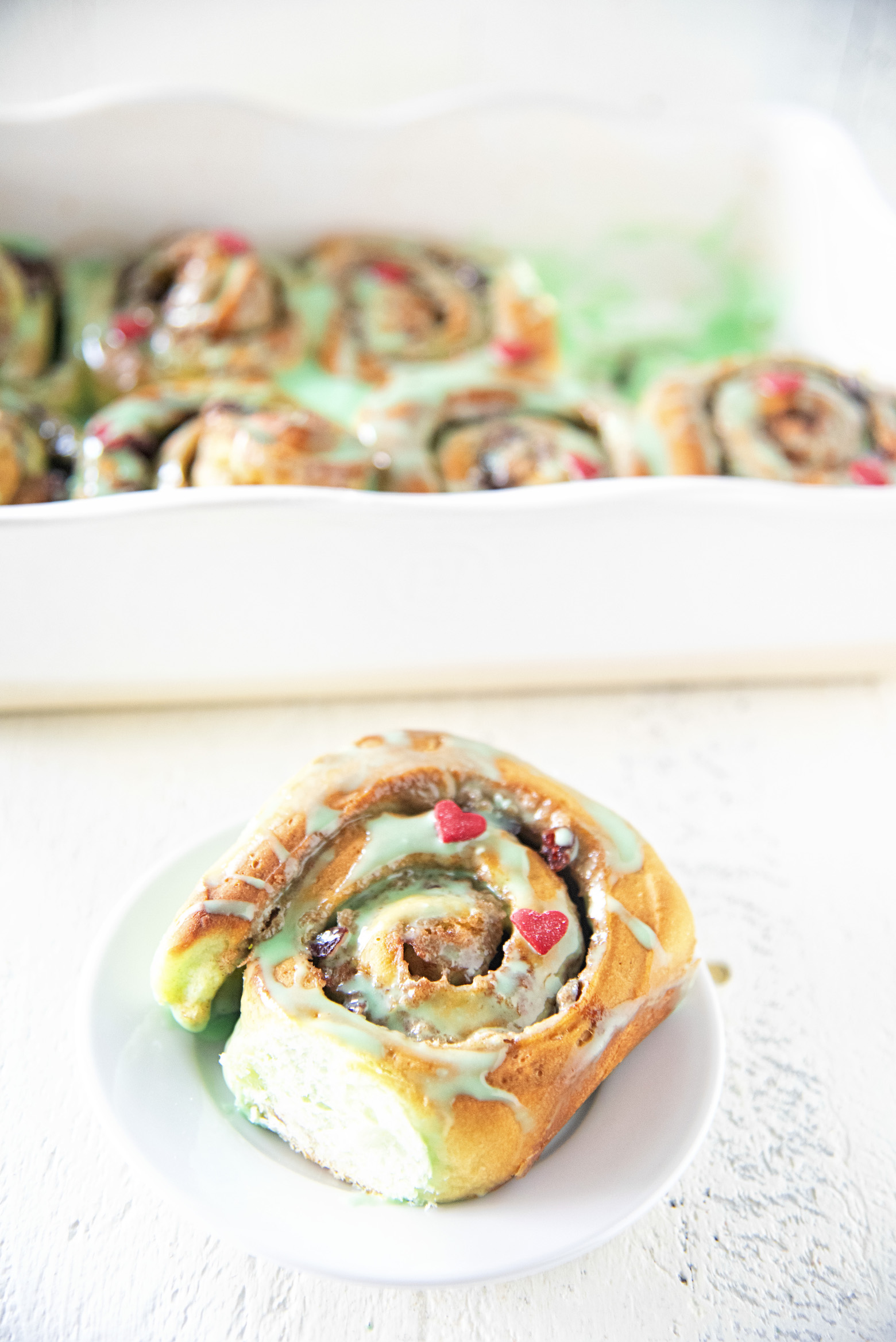 The Grinch Cranberry Cinnamon Rolls