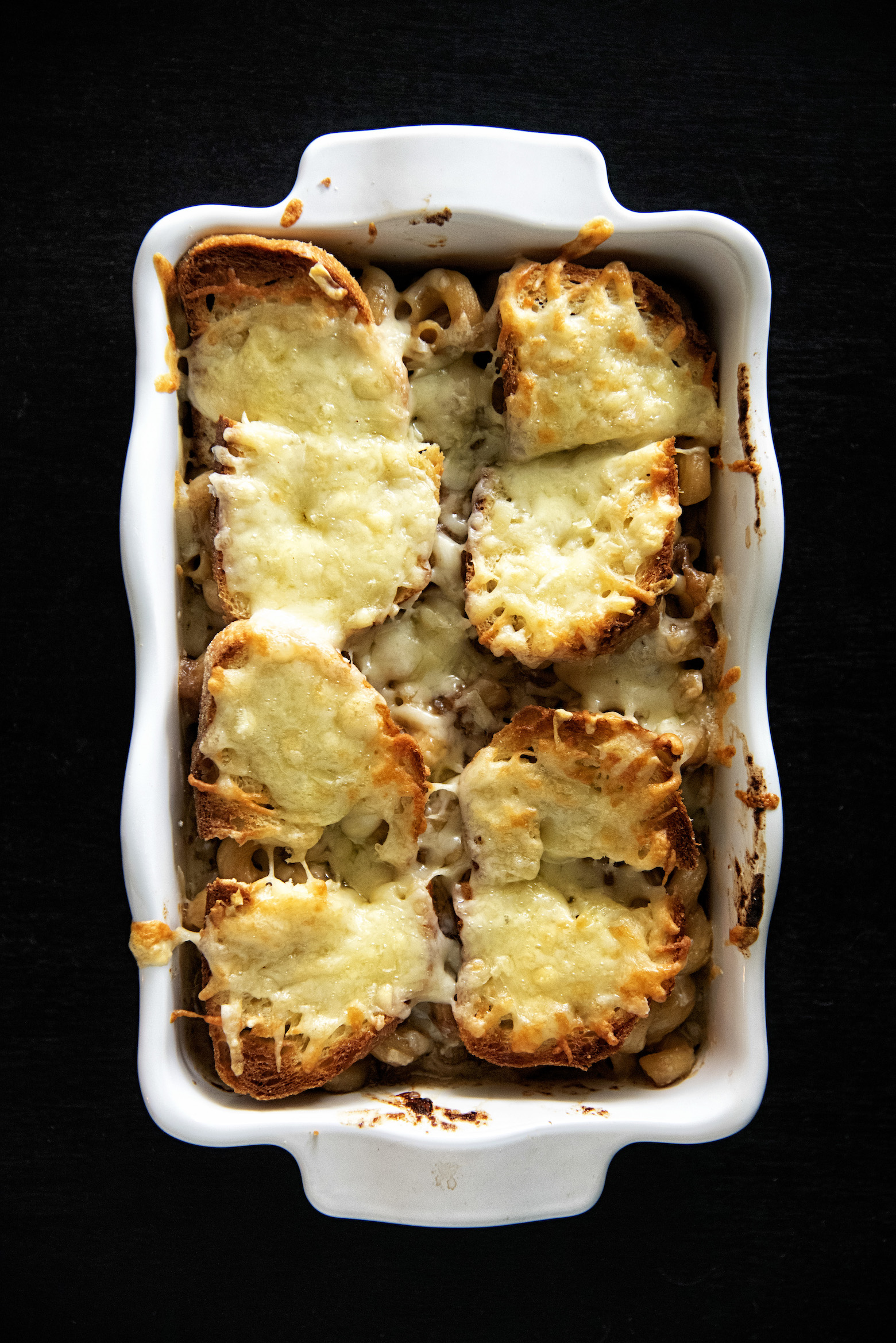 French Onion Soup Baked Pasta 
