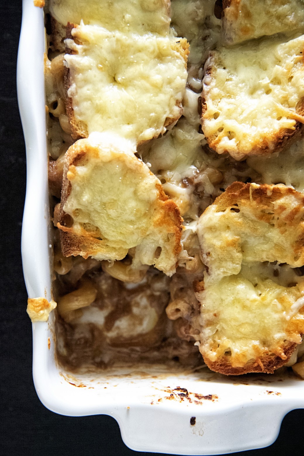 French Onion Soup Baked Pasta