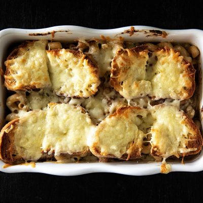 French Onion Soup Baked Pasta
