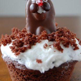 Groundhog Day Cupcakes