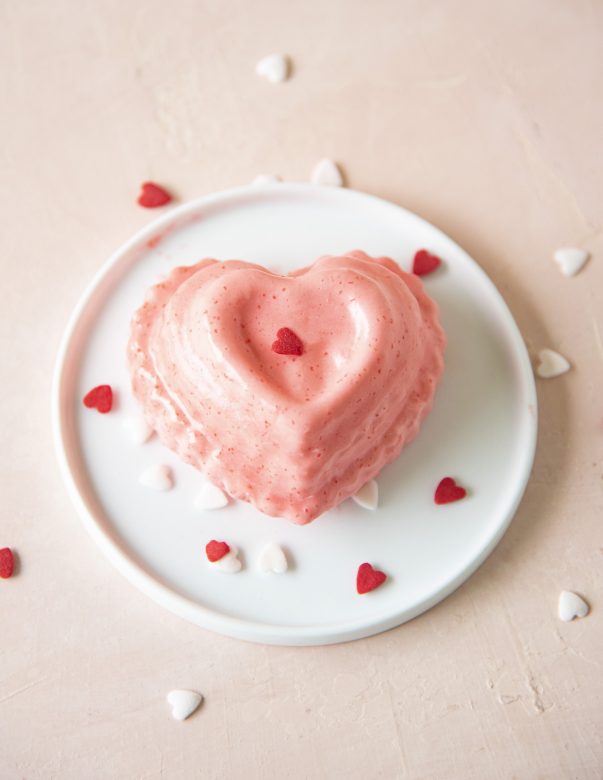 Strawberry Prosecco Jell-O Mold