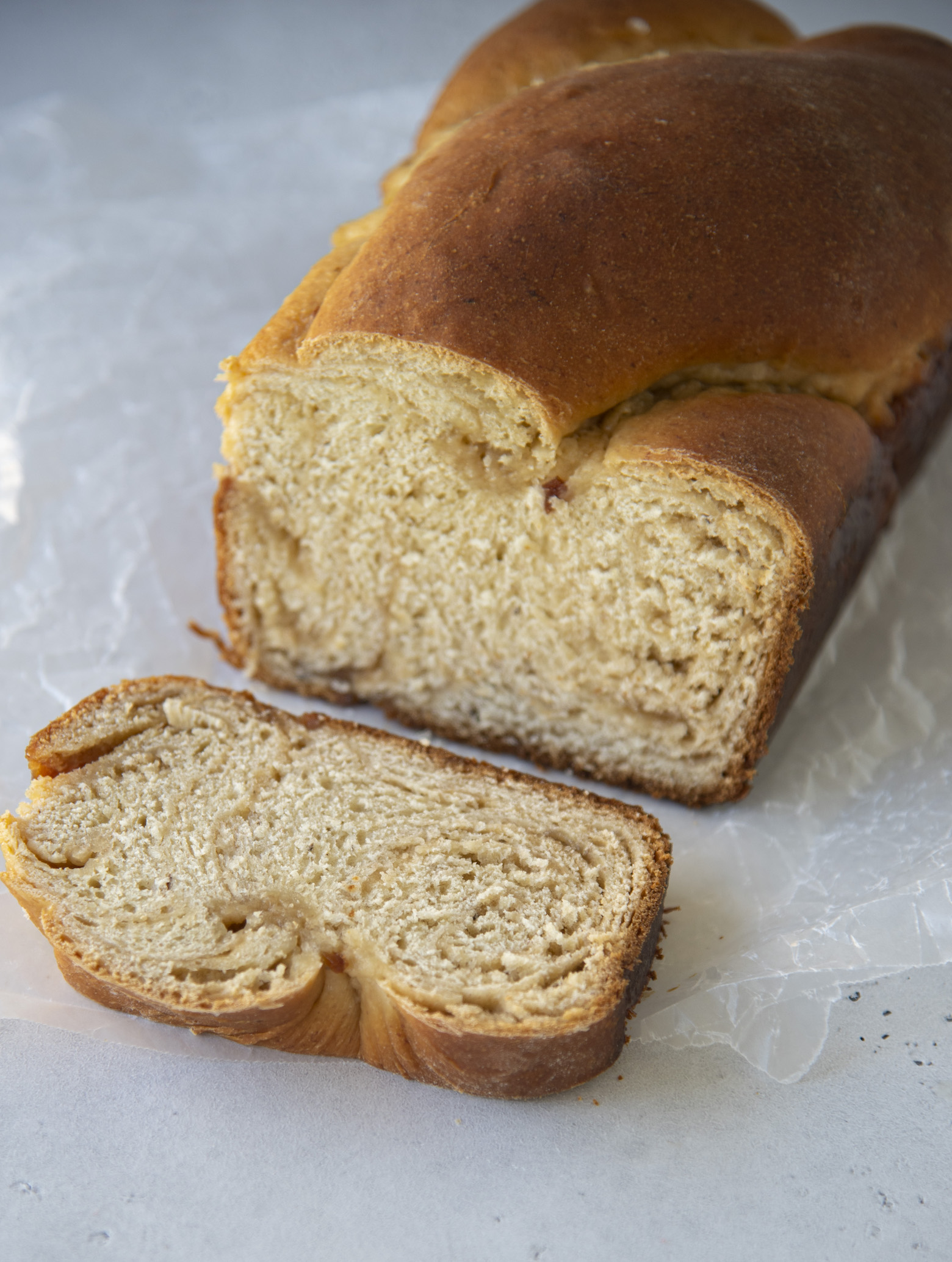 Brown Sugar Spiral Banana Bread