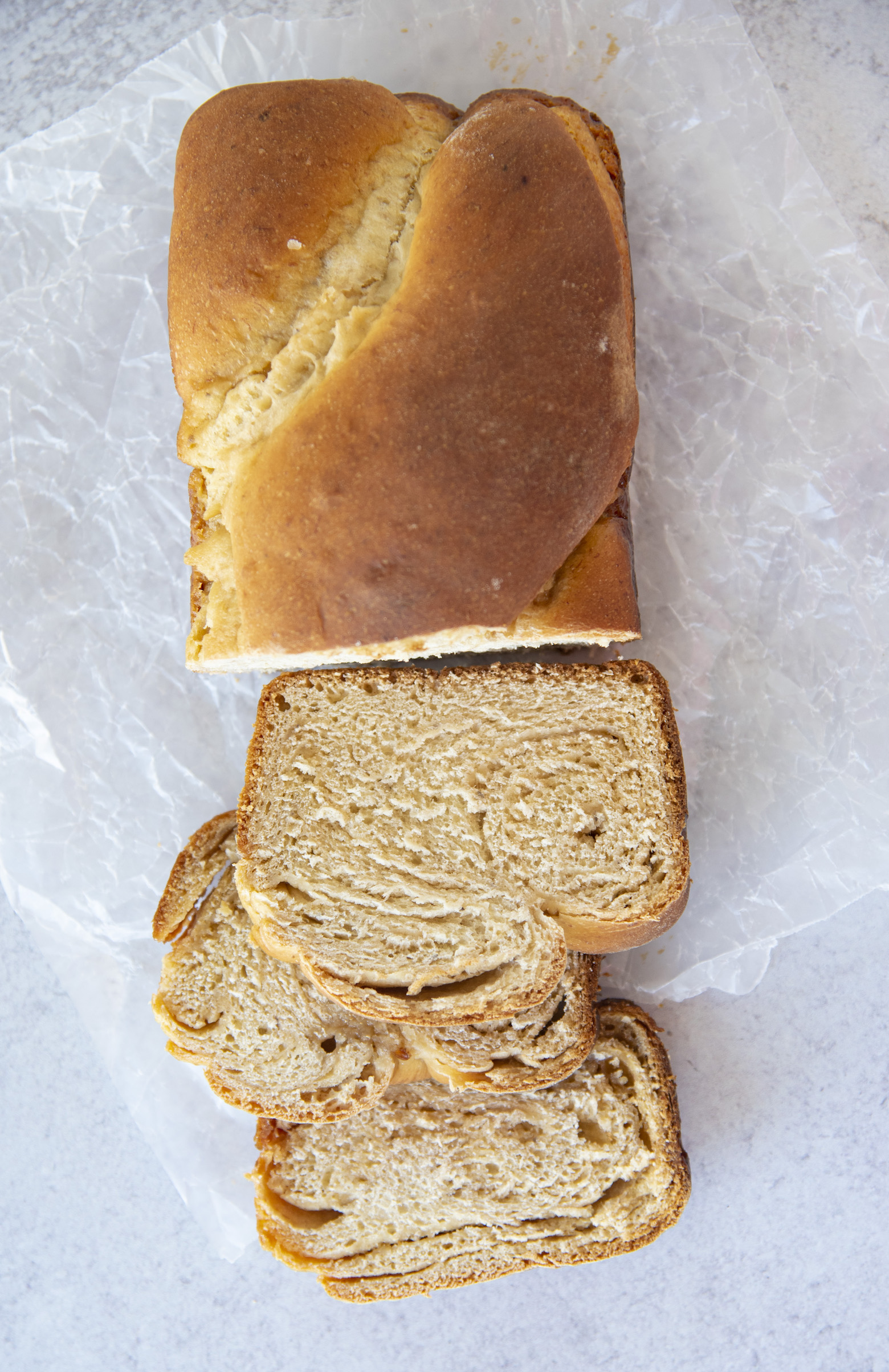 Brown Sugar Spiral Banana Bread