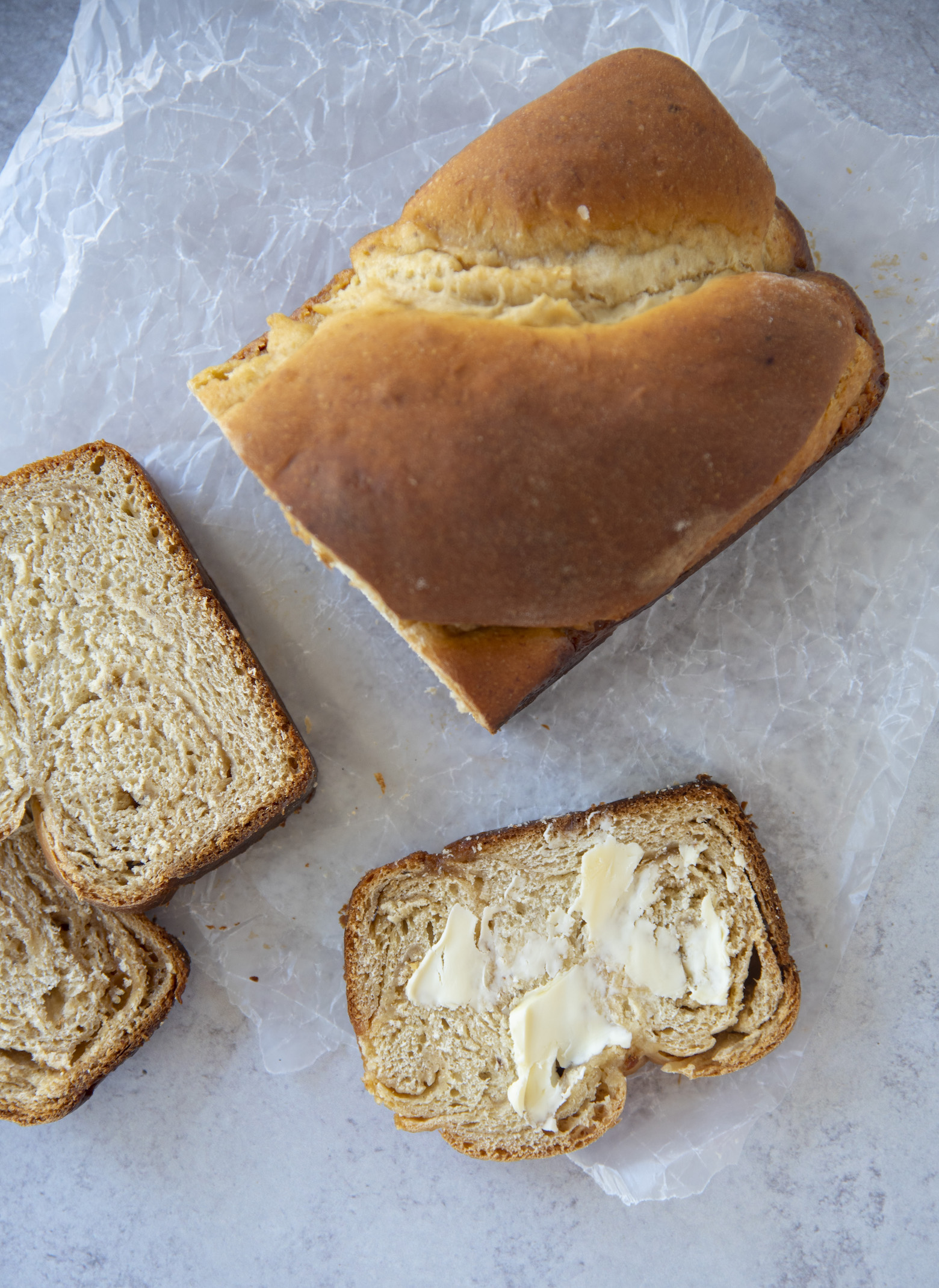 Brown Sugar Spiral Banana Bread 