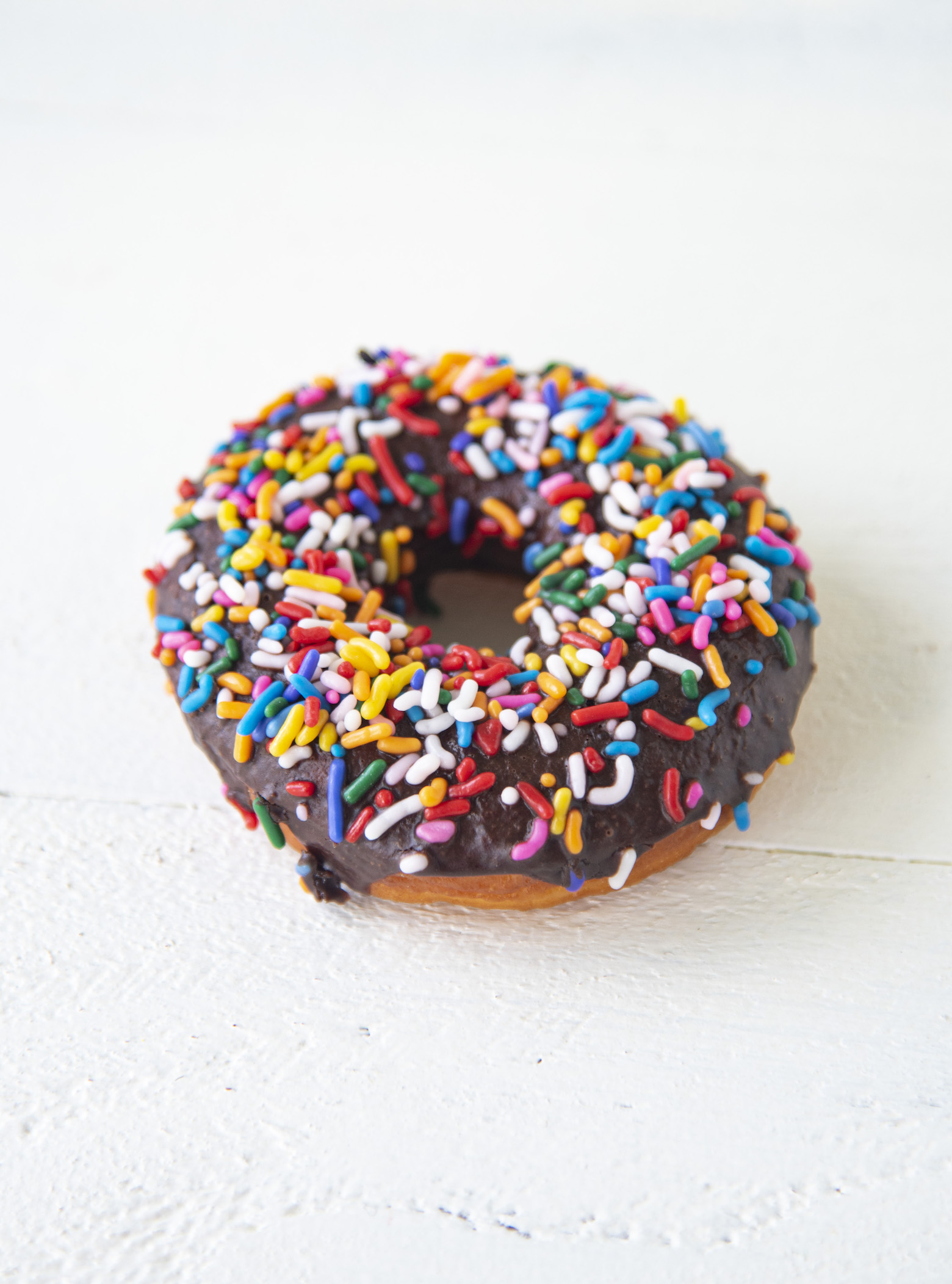 Chocolate Sprinkle Yeast Donuts 