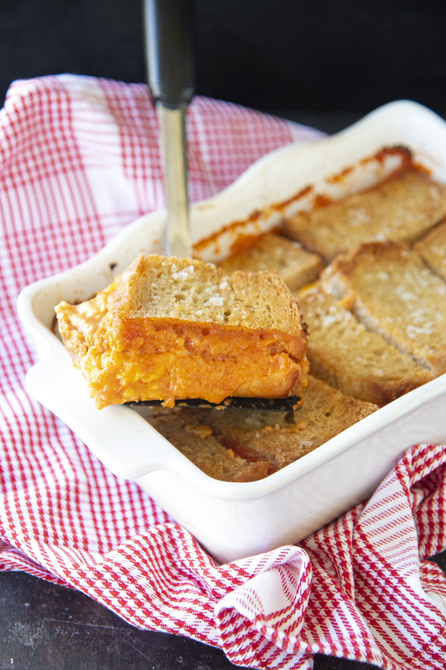 Grilled Cheese Tomato Soup Casserole 