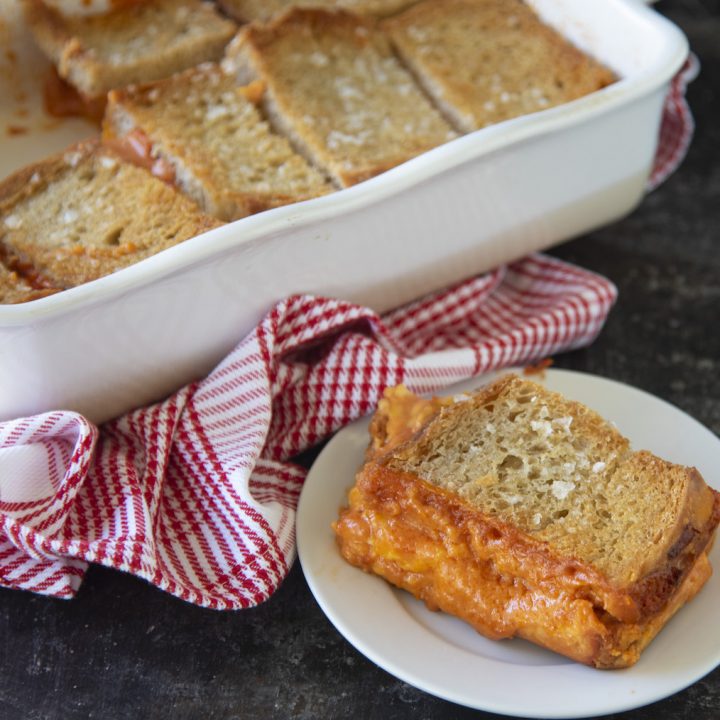 Grilled Cheese Tomato Soup Casserole