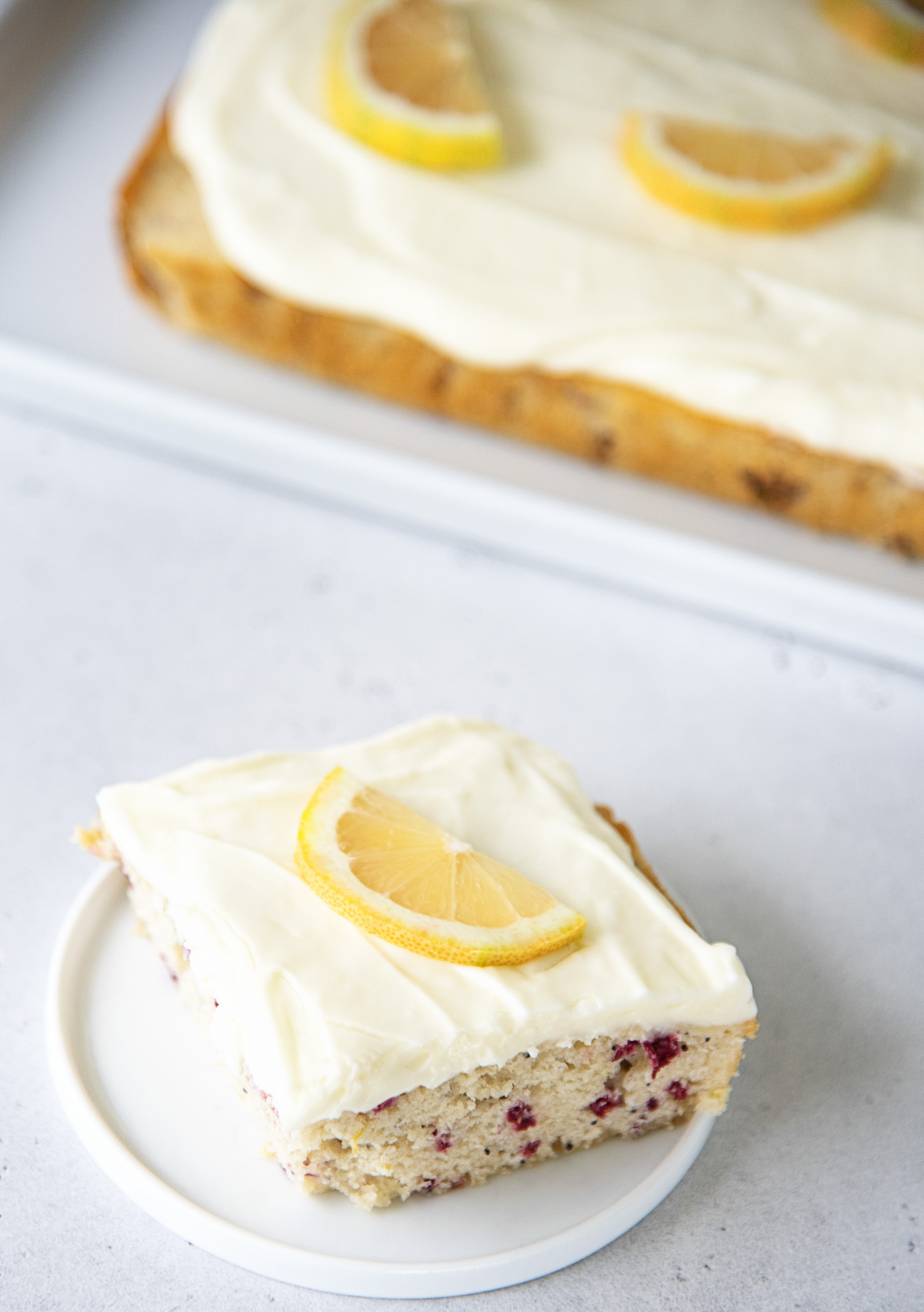 Pink Lemon Poppyseed Cake