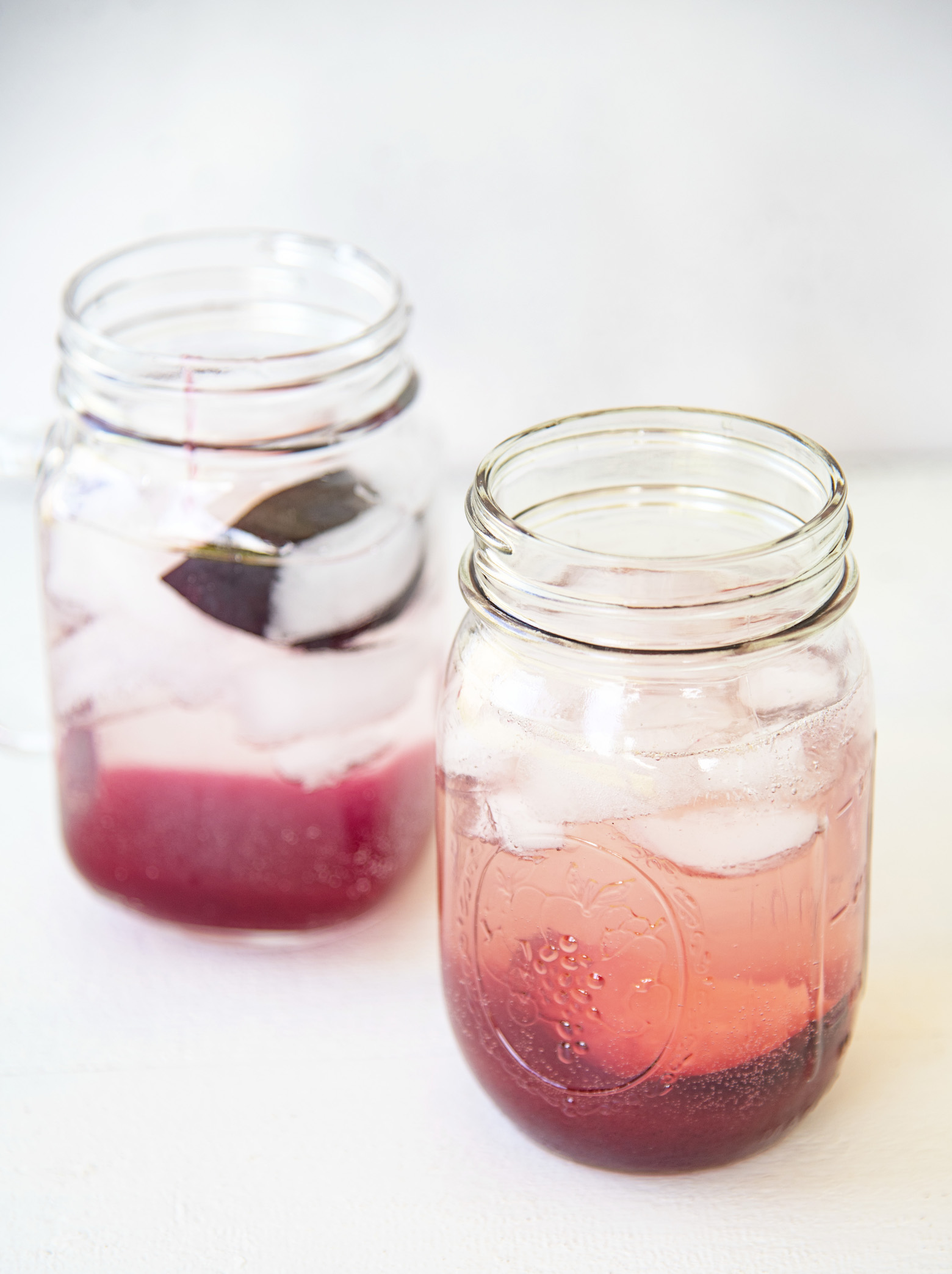 Fresh Plum Vanilla Bean Vodka Cocktail